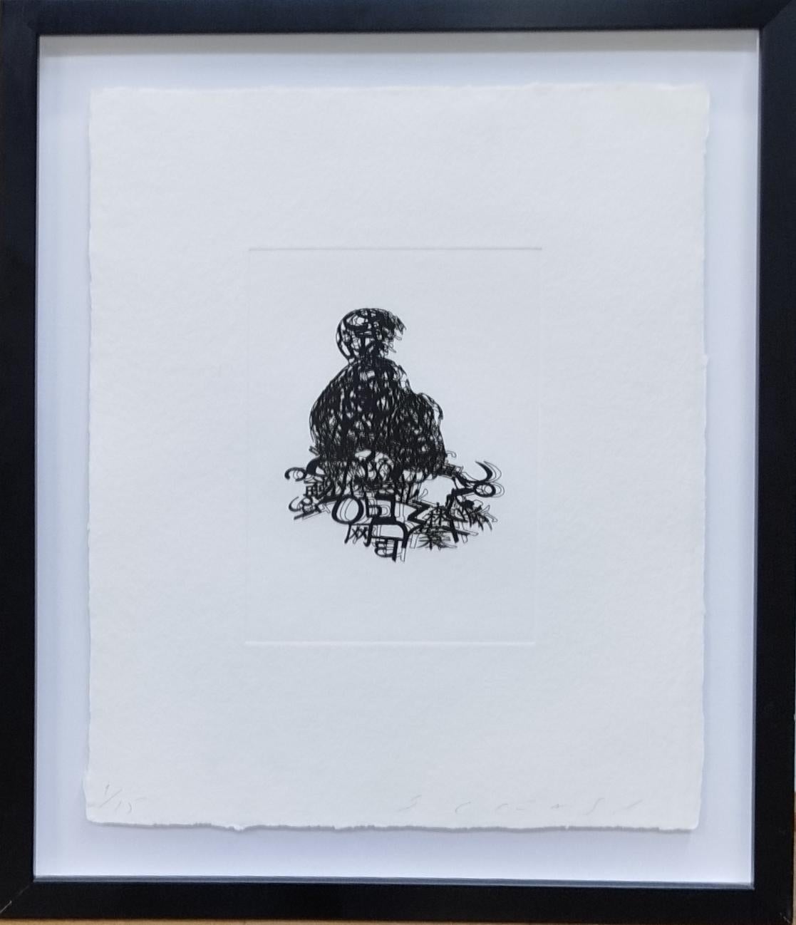 „Le Visage Volé“ – Radierung, zeitgenössisch, signiert, 1/15, gerahmt, 2010+