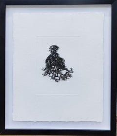 Le Visage Volé. Grabado, contemporáneo, firmado, 1/15, enmarcado, 2010+