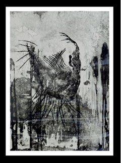 Plensa 126  VERTICAL,  Untitled  etching original