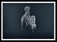 Plensa A La Intemperie Etching, Contemporary, Signed, 11/65, Framed