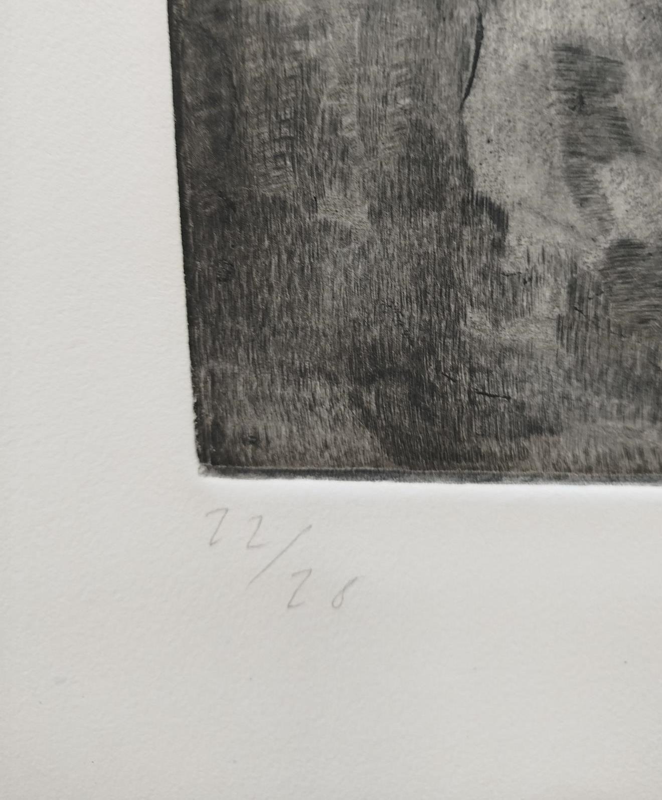Plensa  VERTICAL,  Untitled  etching original - Print by Jaume Plensa
