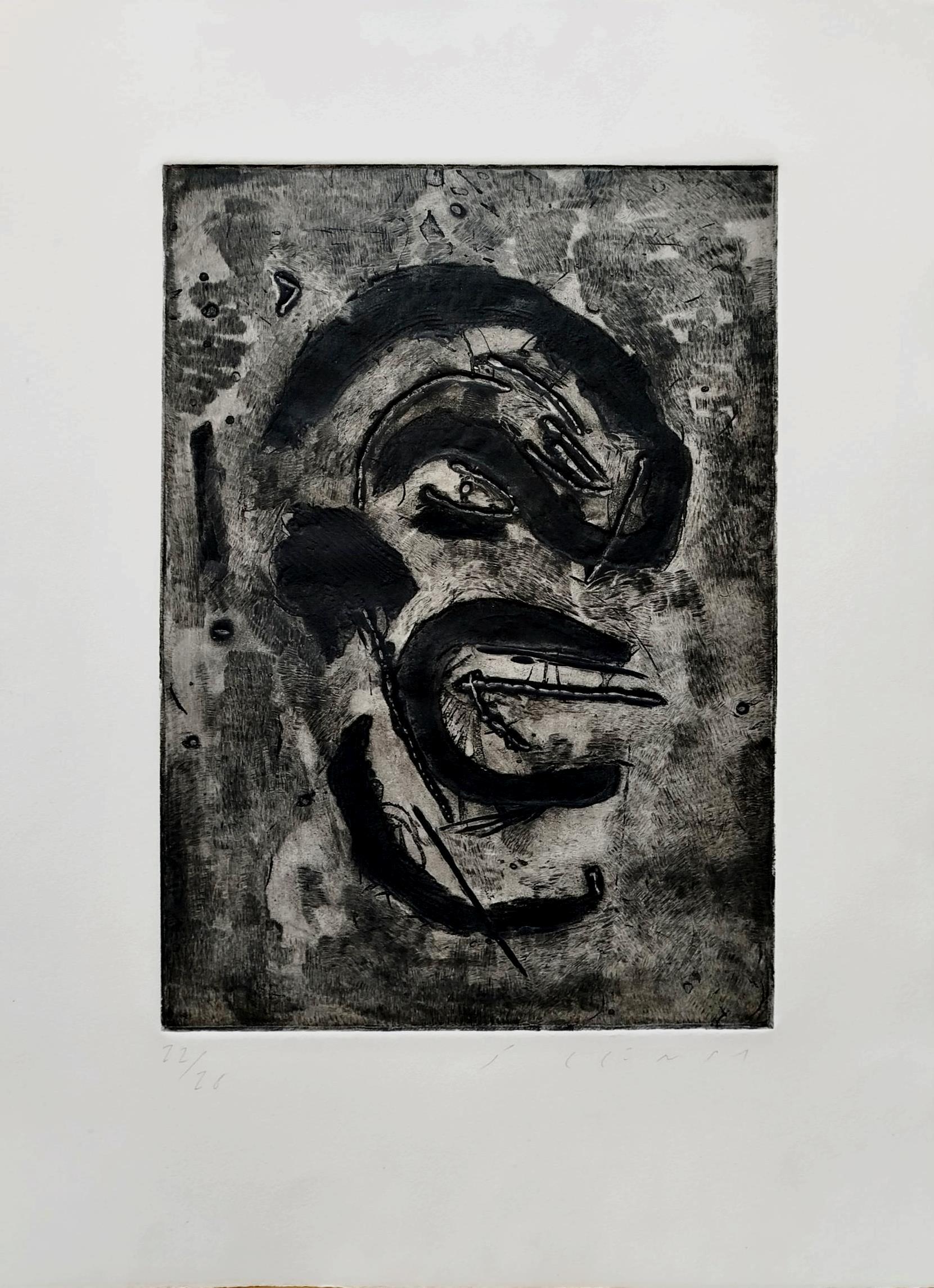 Plensa  VERTICAL,  Untitled  etching original For Sale 2