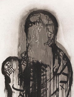 Plensa NOIR ET BLANC, VERTICAL, MATERNITÉ, Gravure originale sans titre