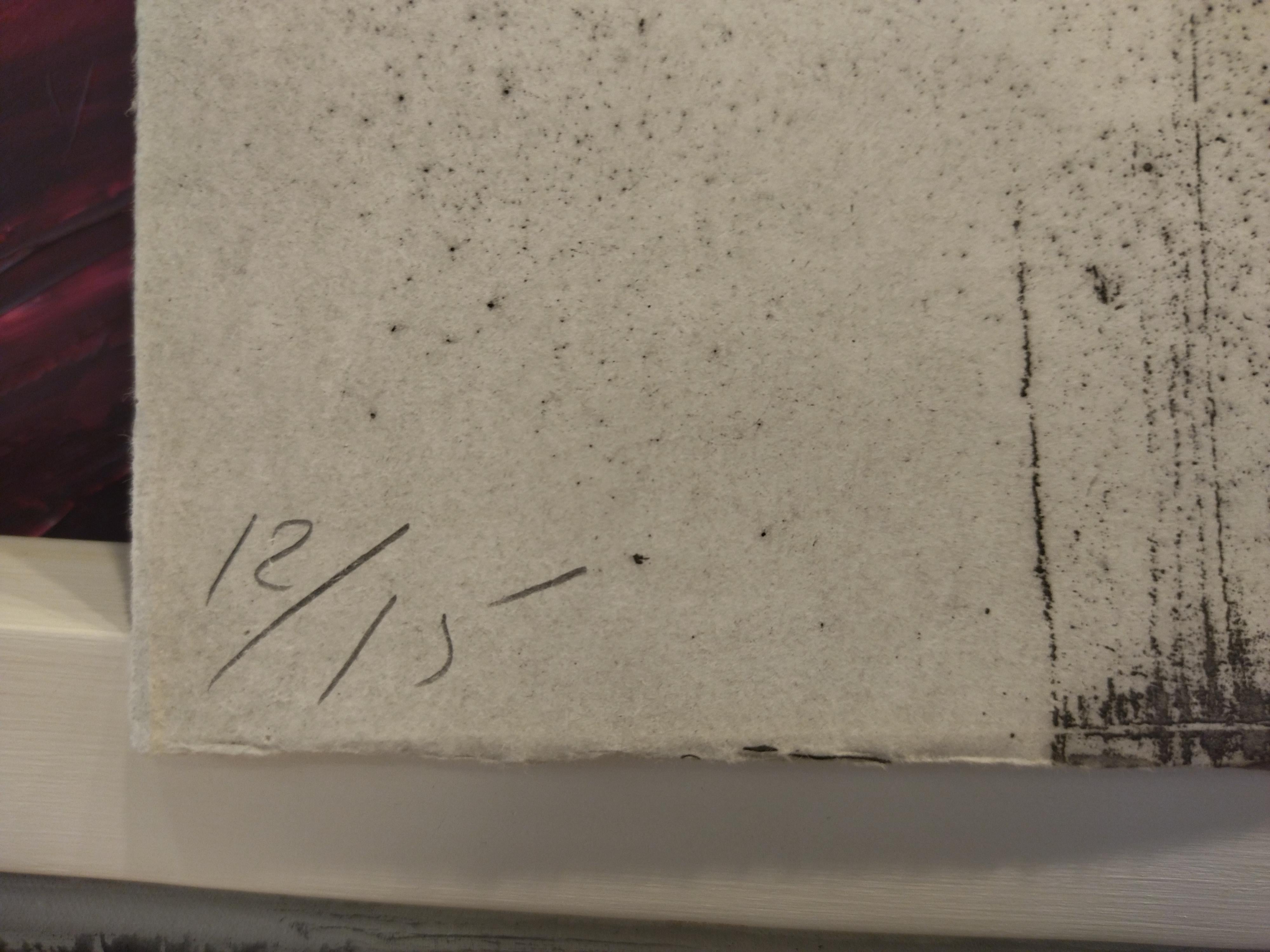 Ohne Titel 1 Radierung Originalgemälde
Nummer 12 einer Auflage von 15 Stichen.
Jaume Plensa Suñé (Barcelona, 1955) ist ein spanischer bildender Künstler, Bildhauer und Graveur. Sehr vielseitiger Künstler, der auch mit Zeichnungen, Opernkulissen,