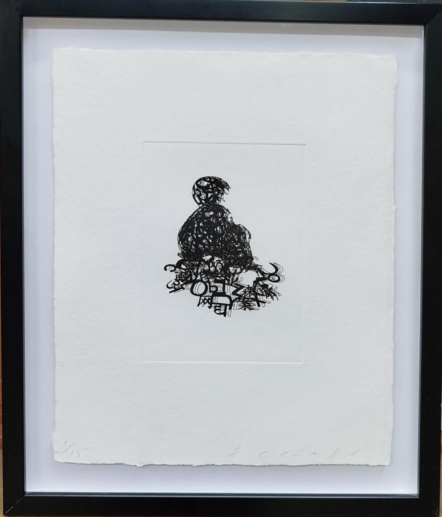 Plensa  ,  Untitled  etching original For Sale 1