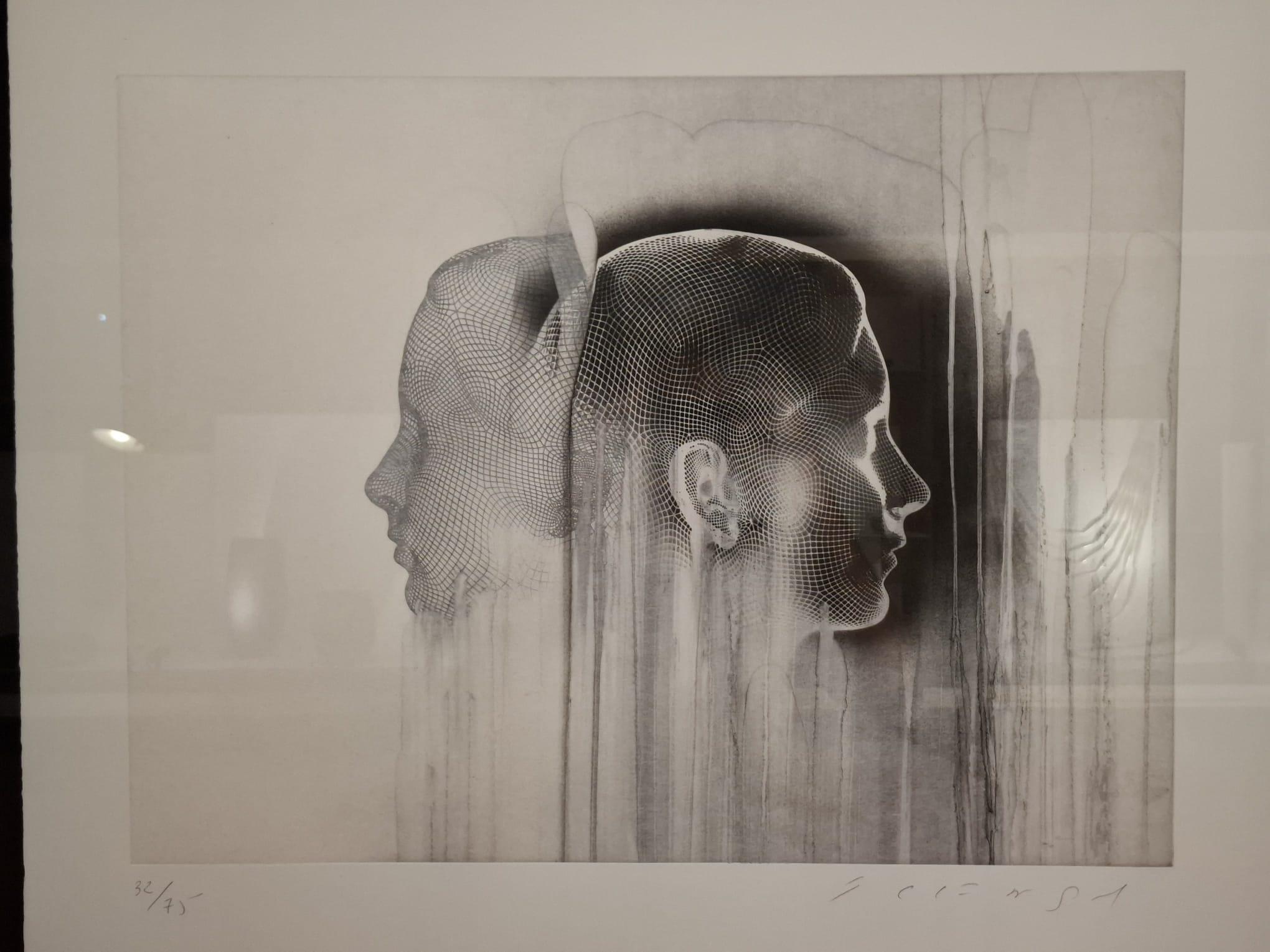 Abstract Print de Jaume Plensa - Reflejos II