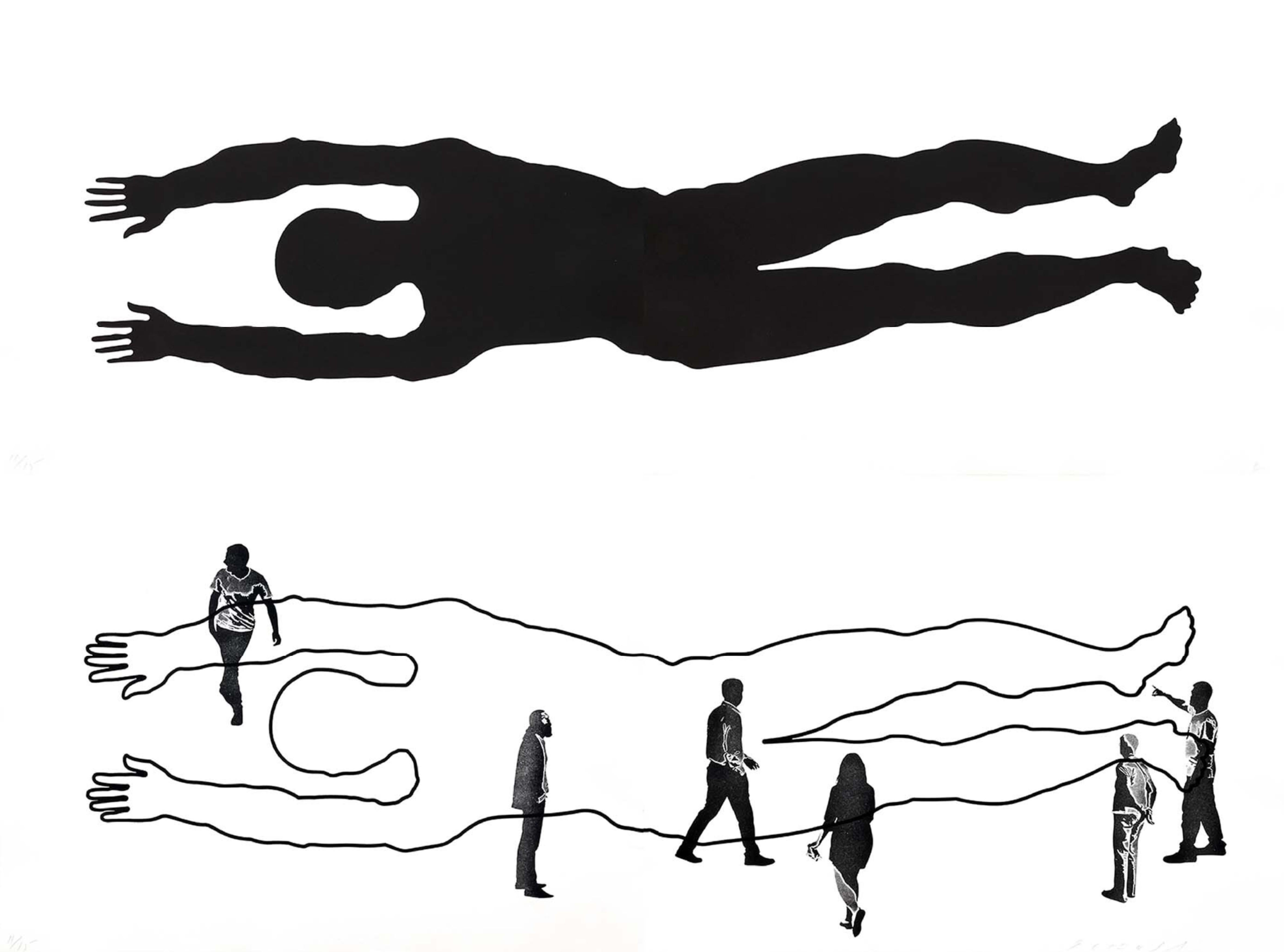 Untitled (diptych) - Print by Jaume Plensa