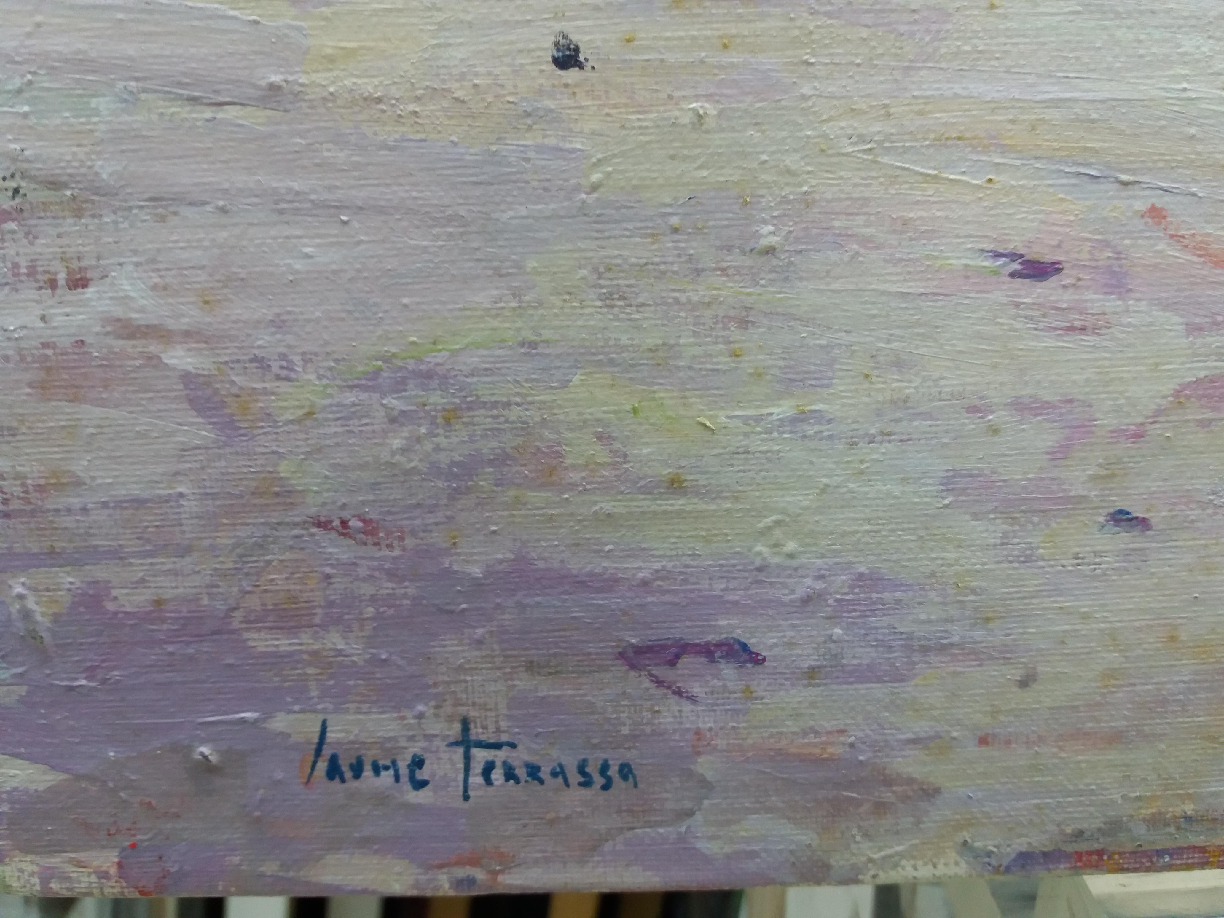 Jaume Terrassa  BARCELONA  realistische Acryl-Leinwand im Angebot 7