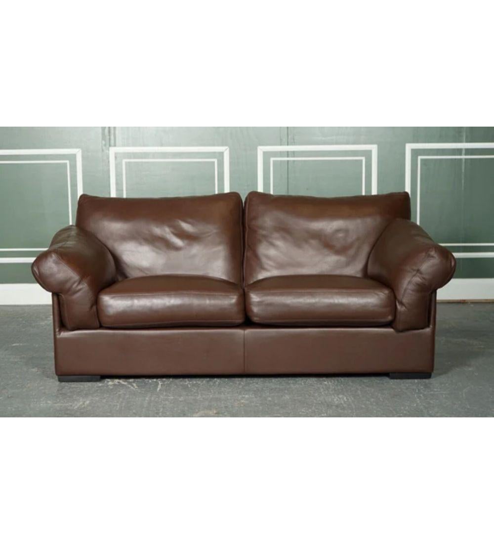 Java Braunes Leder-Sofa mit 2 Etagen, Teil der Suite von John Lewis  (Moderne der Mitte des Jahrhunderts) im Angebot