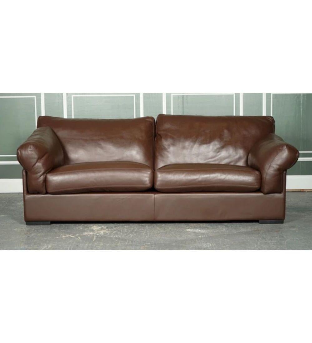 john lewis brown leather sofa