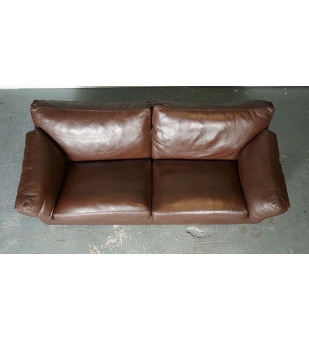 Java Braunes Leder-Sofa mit 3 Etagen, Teil der Suite von John Lewis (Moderne der Mitte des Jahrhunderts) im Angebot