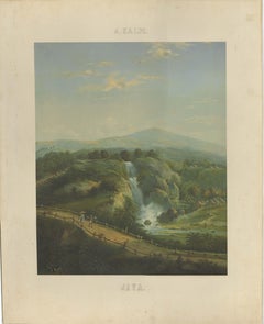 Java Landscapes – Rare Pair of Deluxe Folio Chromolithographs by Salm, 1865-72