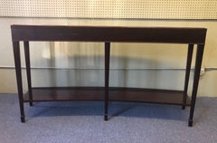 Java Mahogany Curved Console Table by Barbara Barry for Baker
