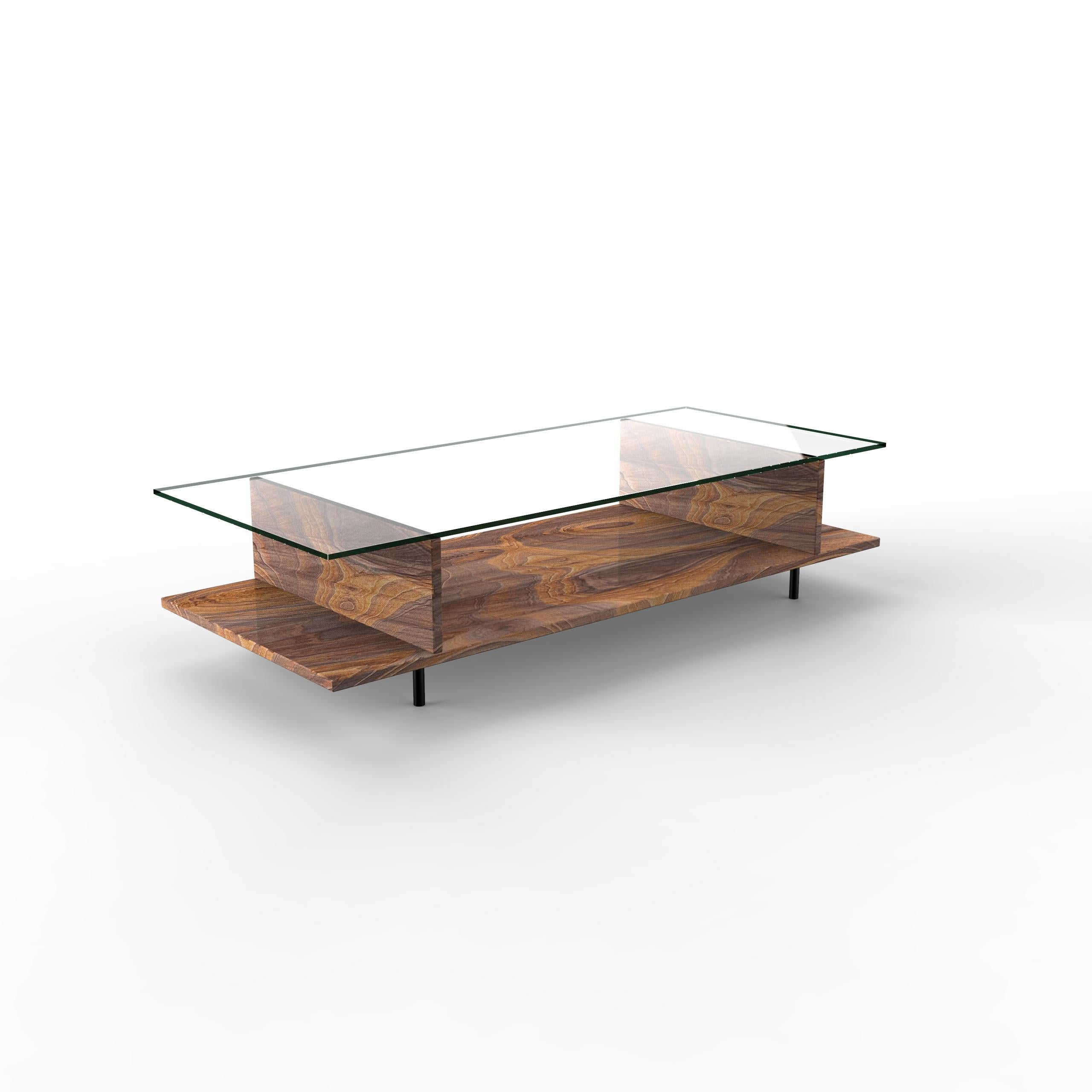 Spanish Java Sandstone Coffee Table Marble Design Joaquín Moll Minimal Luxury Furniture For Sale