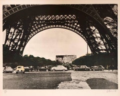 Paris, Eiffel Tower Edifice Public Empaqueté, Project Ecole Militaire Lithograph