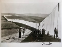 Vintage Silver Gelatin Photograph Christo Wolfgang Volz Photo Running Fence