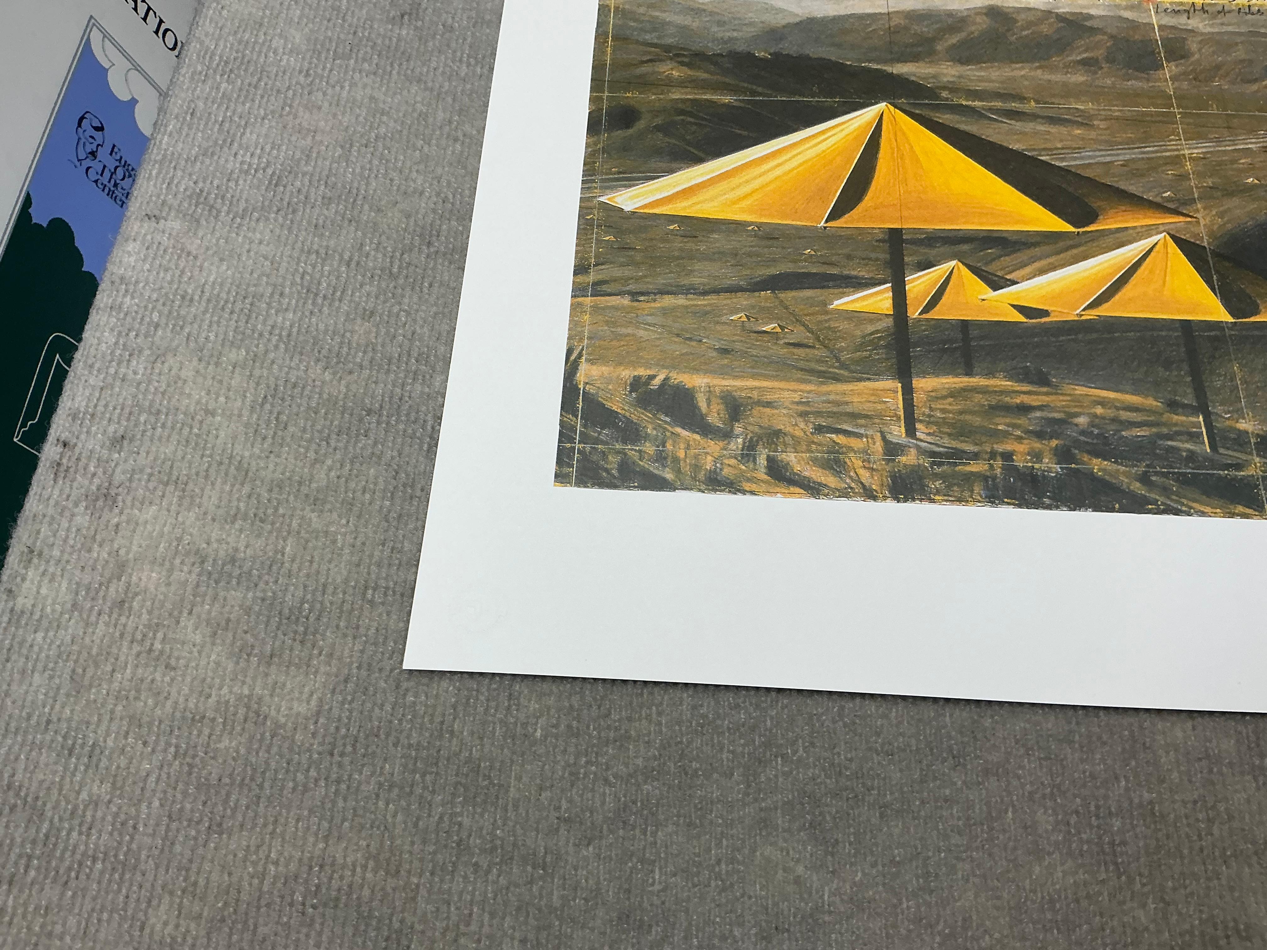 1991  Christo 'Les parapluies jaunes' Japon Vintage By en vente 5