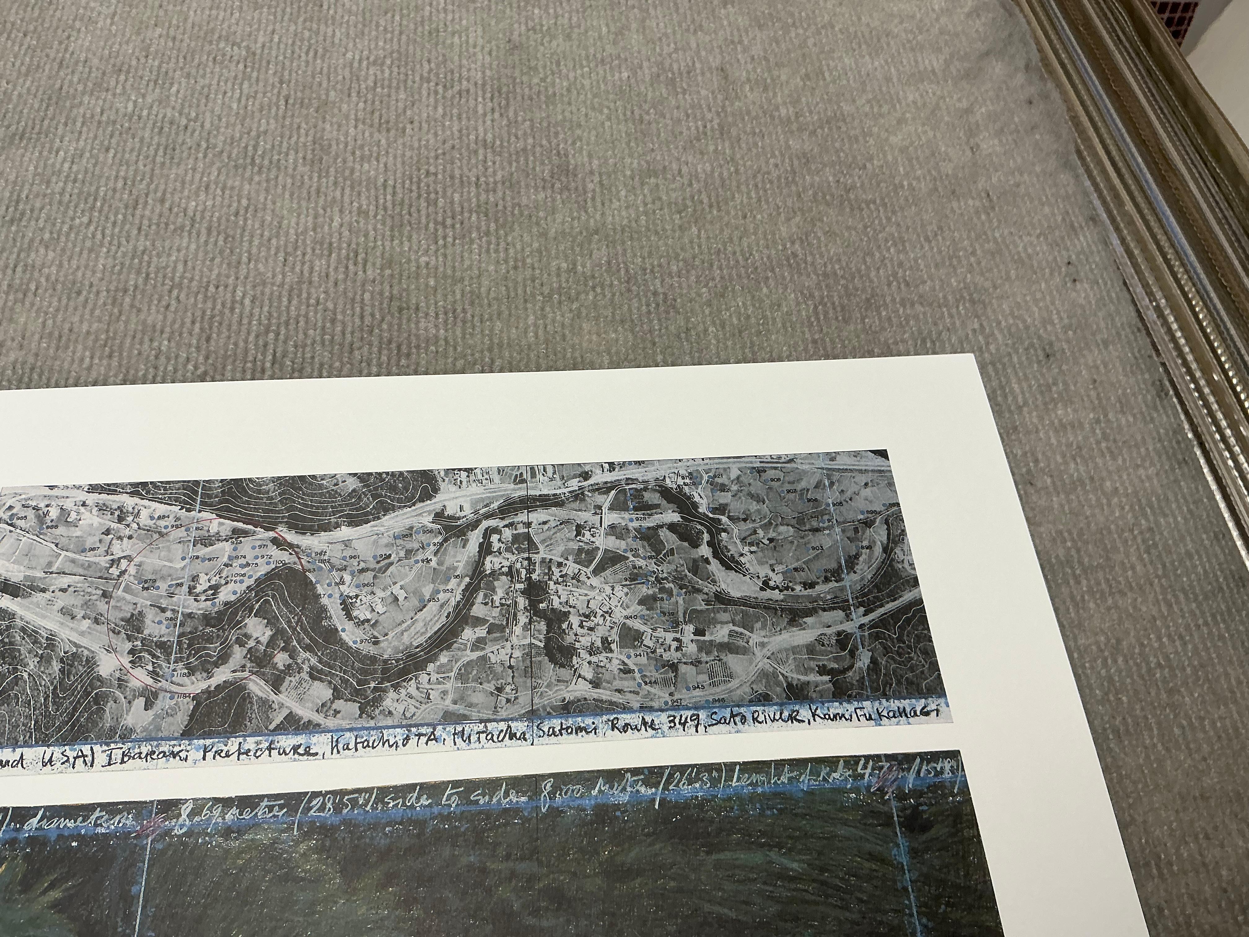 1995 Christo  Les parapluies bleus  Japon Vintage en vente 3