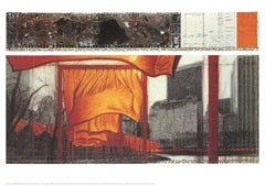 2003 After Javacheff Christo 'The Gates XIX' Contemporary Orange, Red, Gray