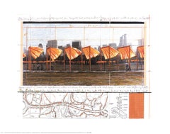 2005 After Javacheff Christo 'The Gates X' Contemporary White, Orange, Brown