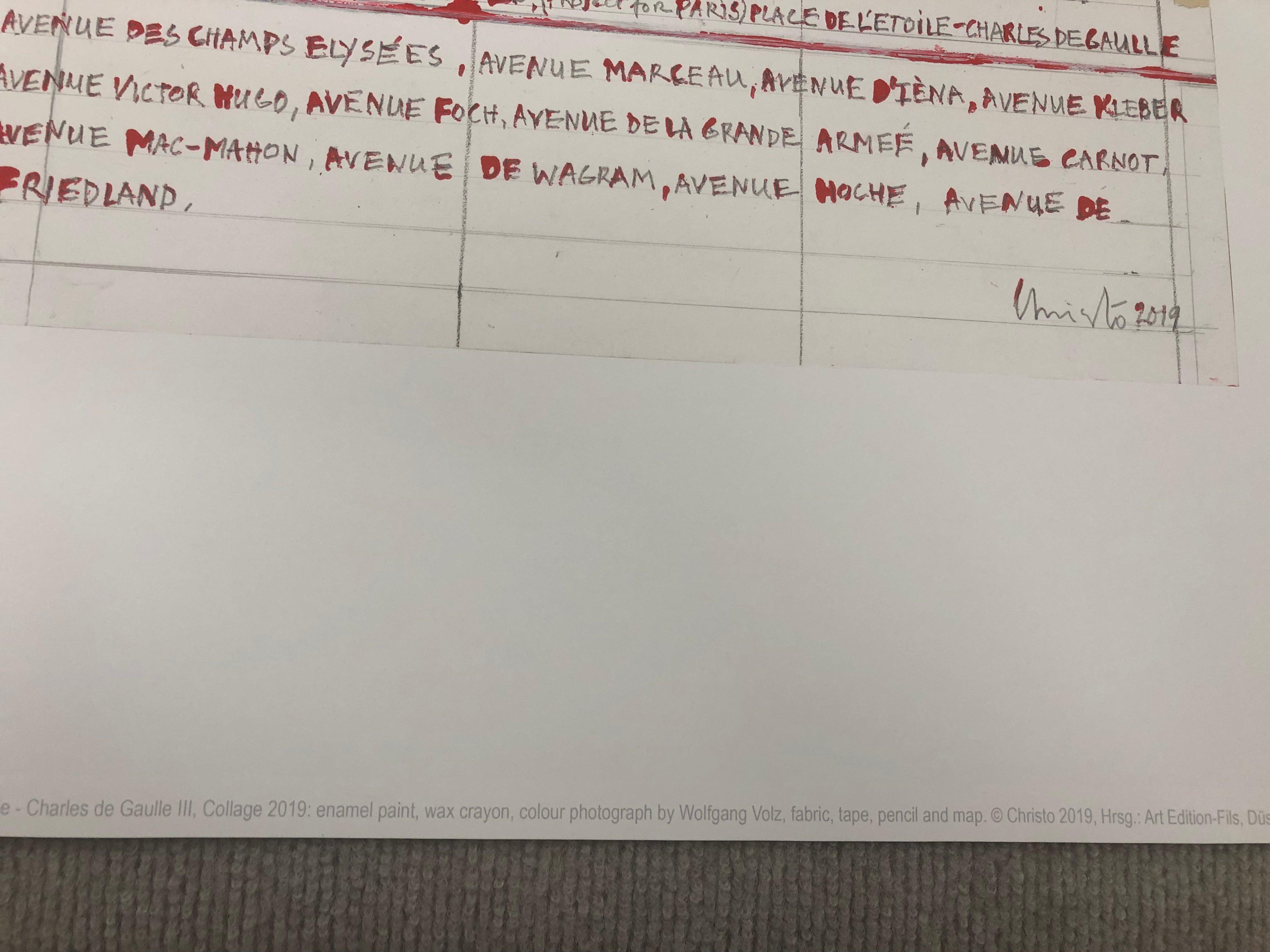 Christo L'Arc de Triomphe, Wrapped Project for Paris III, 2019 For Sale 7