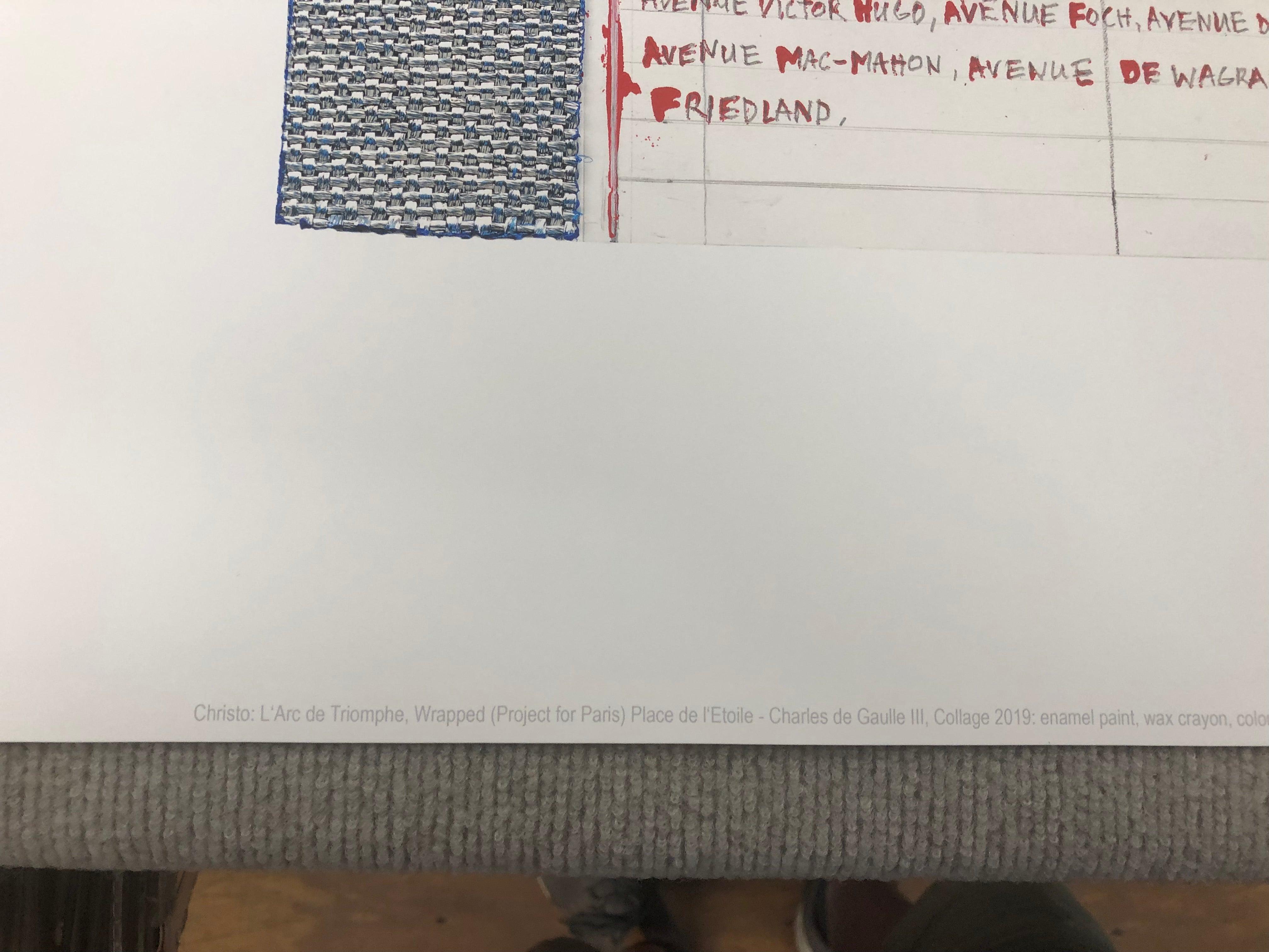 Christo L'Arc de Triomphe, Wrapped Project for Paris III, 2019 For Sale 6