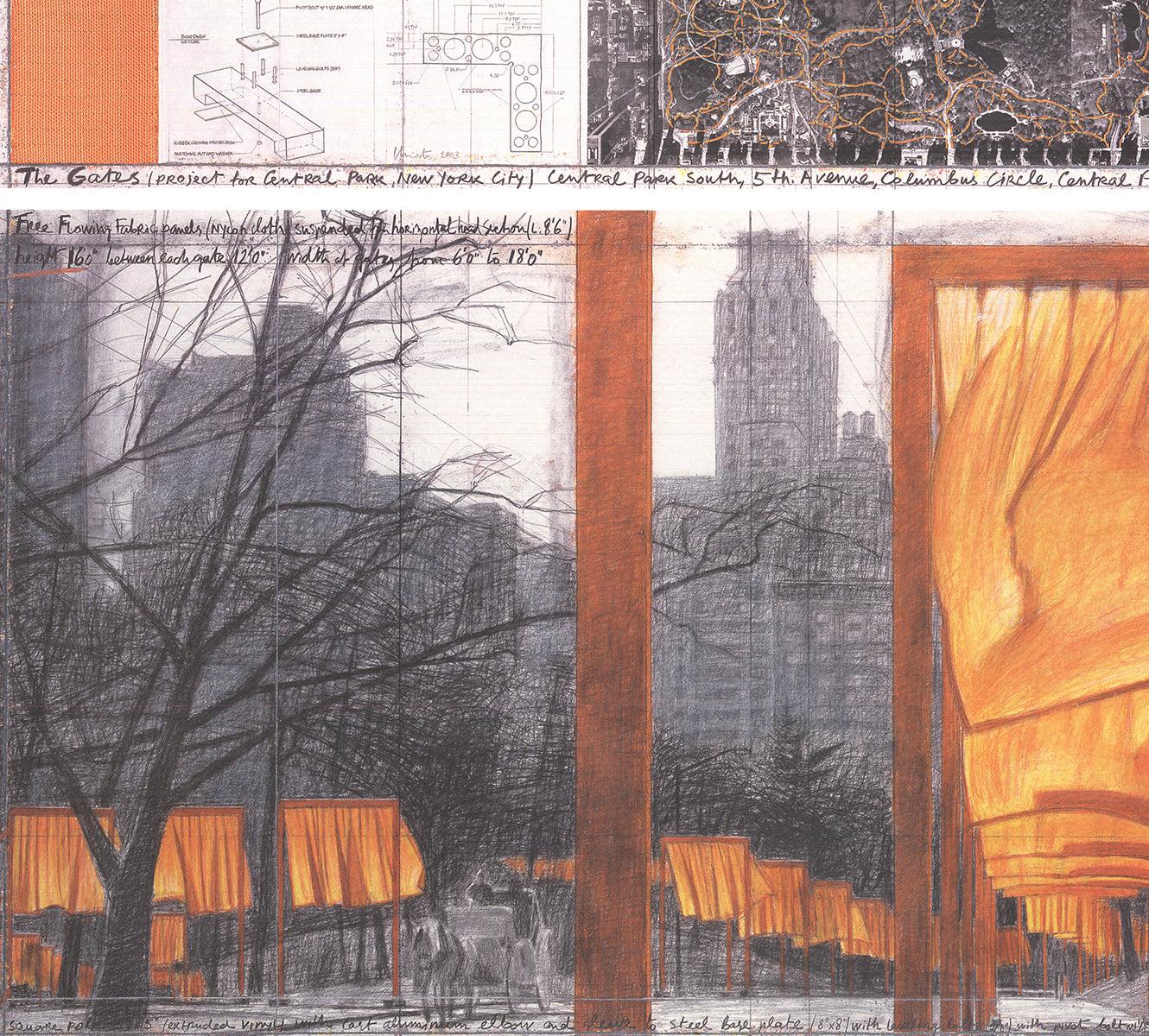 This is the official poster for Christo and Jeanne-Claude's iconic 