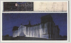 Javacheff Christo 'Wrapped Reichstag, Project for Berlin' 1992