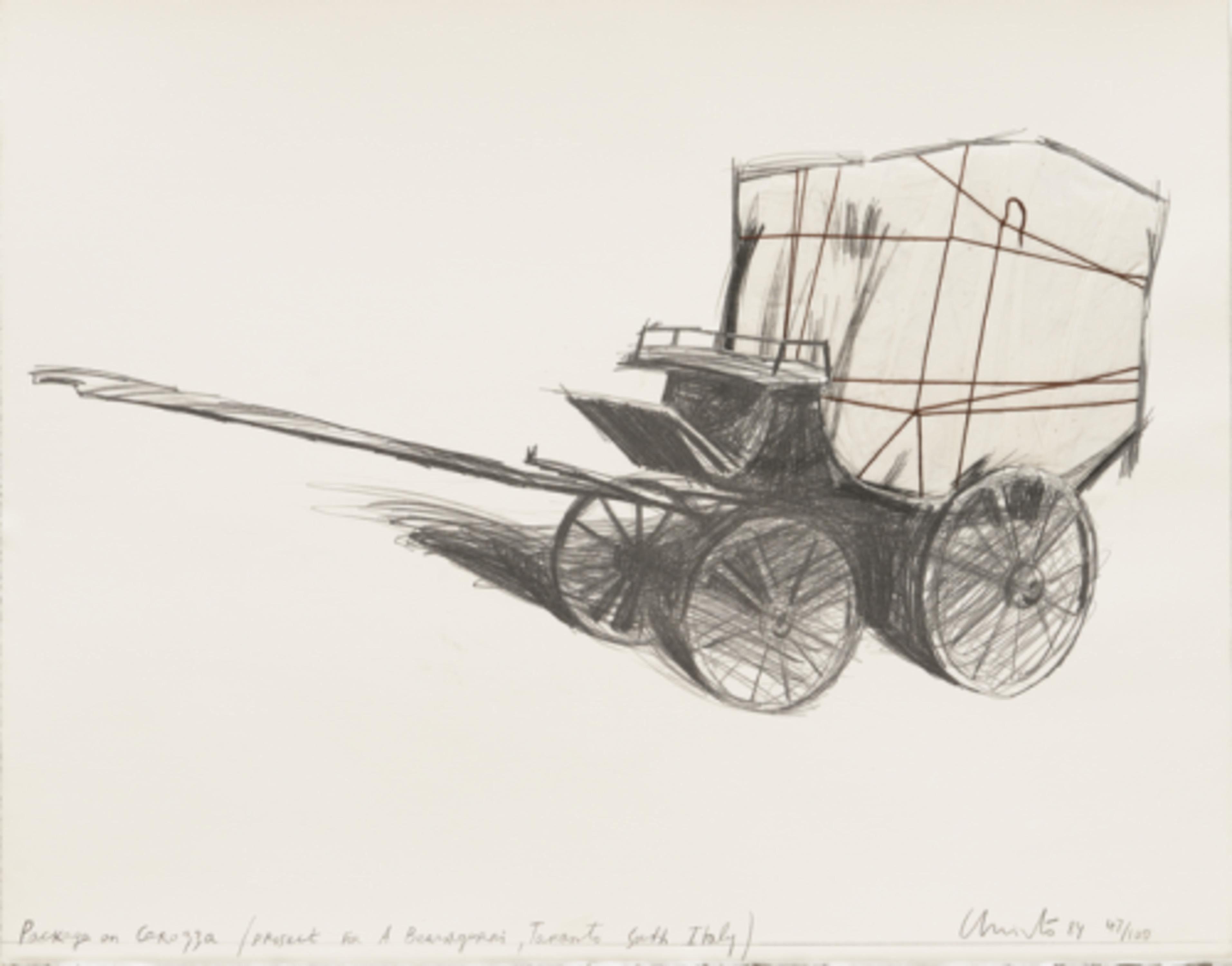 Package on Carrozza - Print by Javacheff Christo