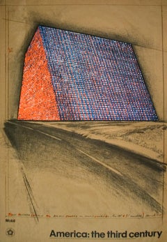 Litografia raffigurante barili di petrolio avvolti, Texas, XX secolo