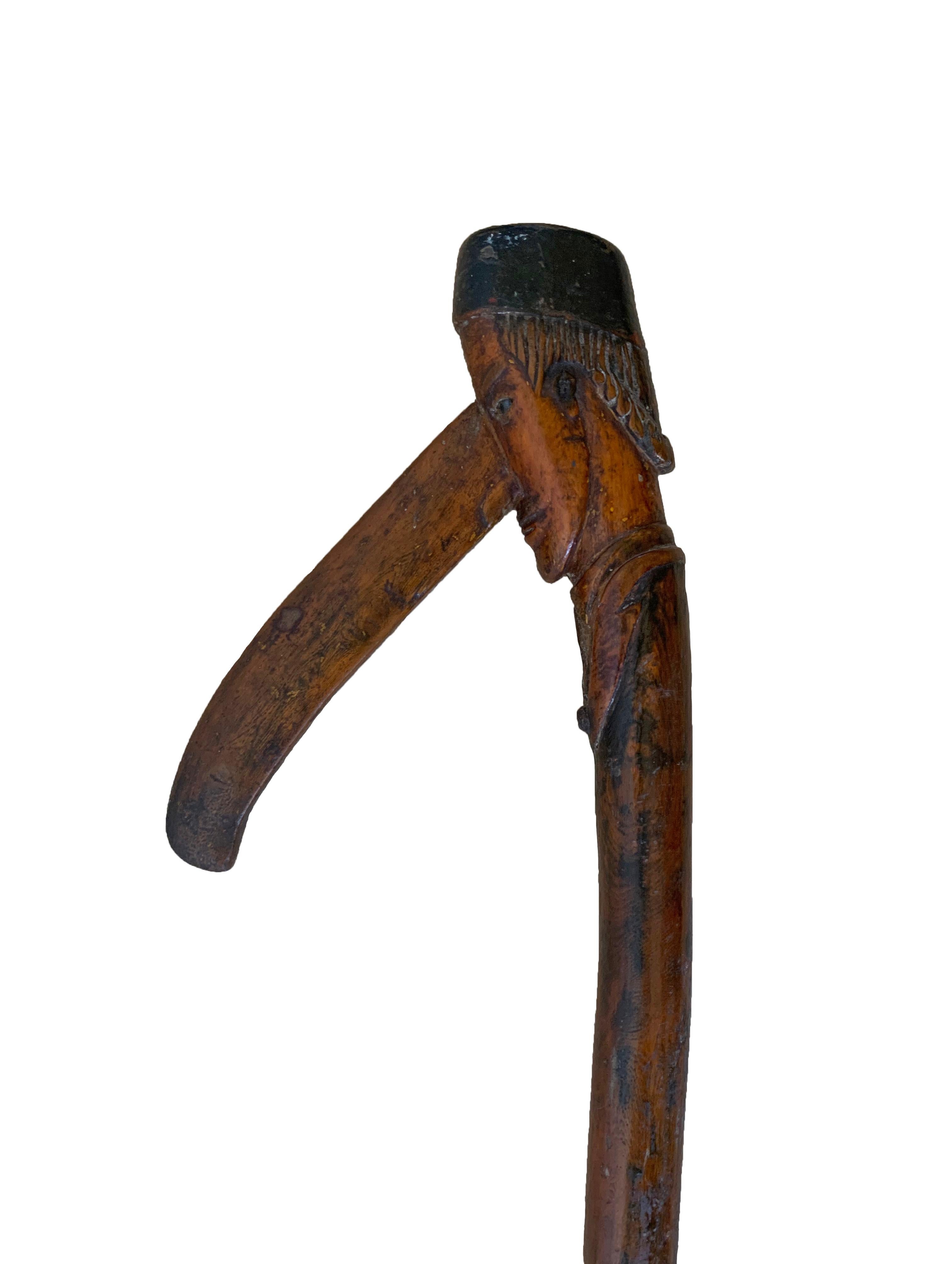 Other Javanese Birdman Walking Stick from Wood, C. 1900 For Sale