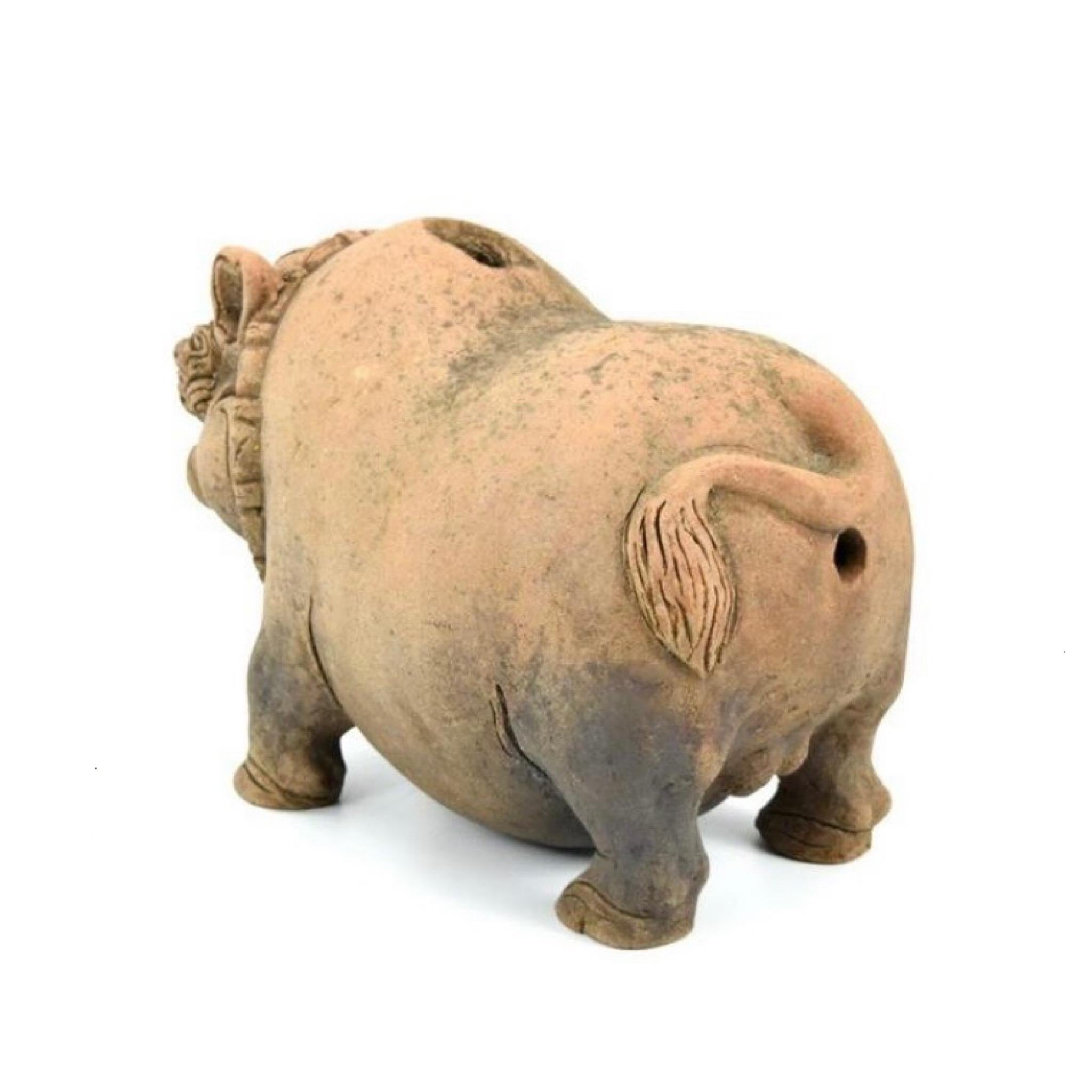 Other Javanese Clay Terracotta Piggy Bank from the Majapahit Kingdom (1292-1520) For Sale