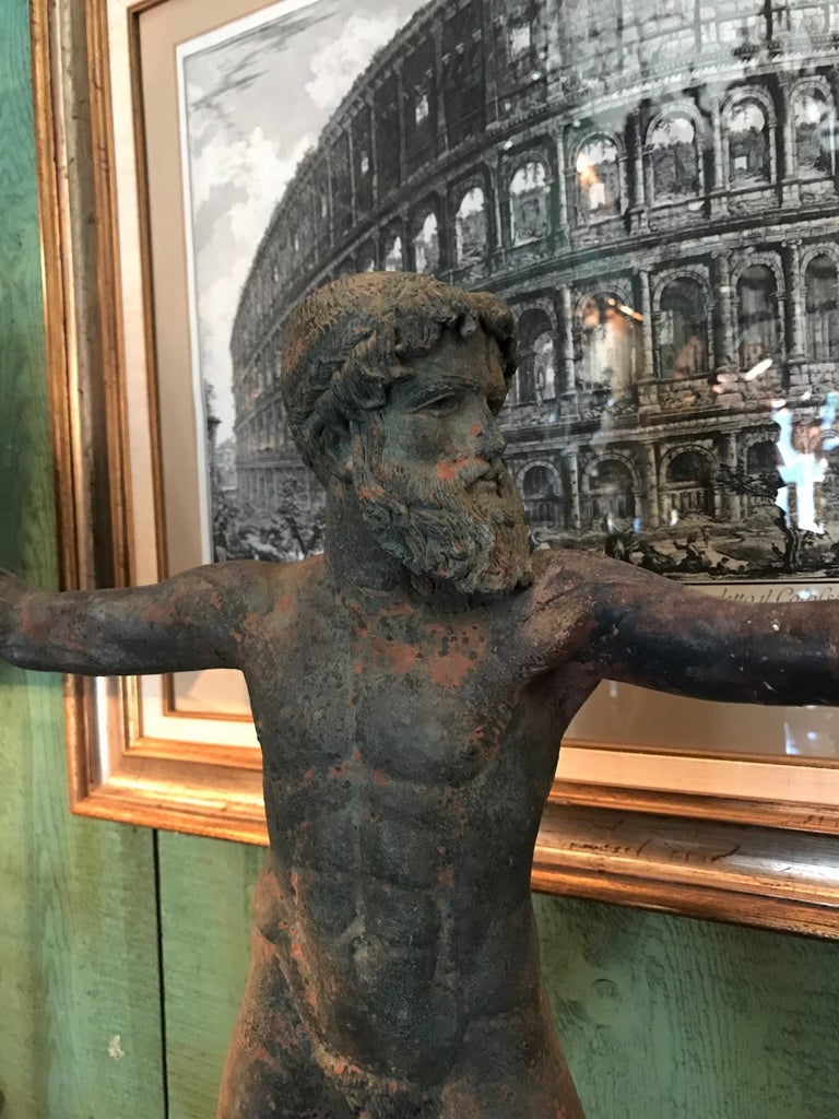 Bronze Statue of Zeus of Artemisia Greek God Figure Sculpture Art