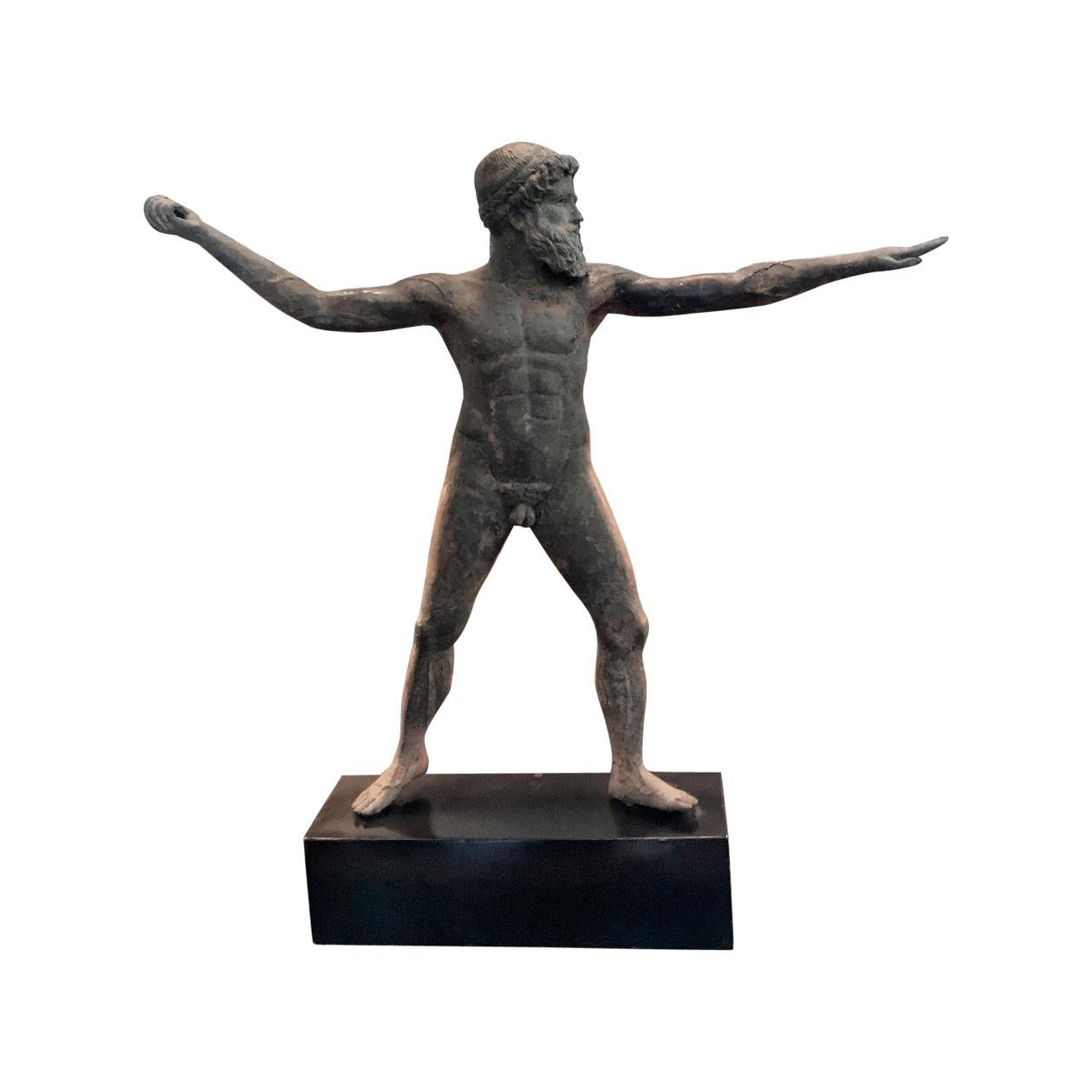 Bronze Statue of Zeus of Artemisia Greek God Figure Sculpture Art Antiques LA CA