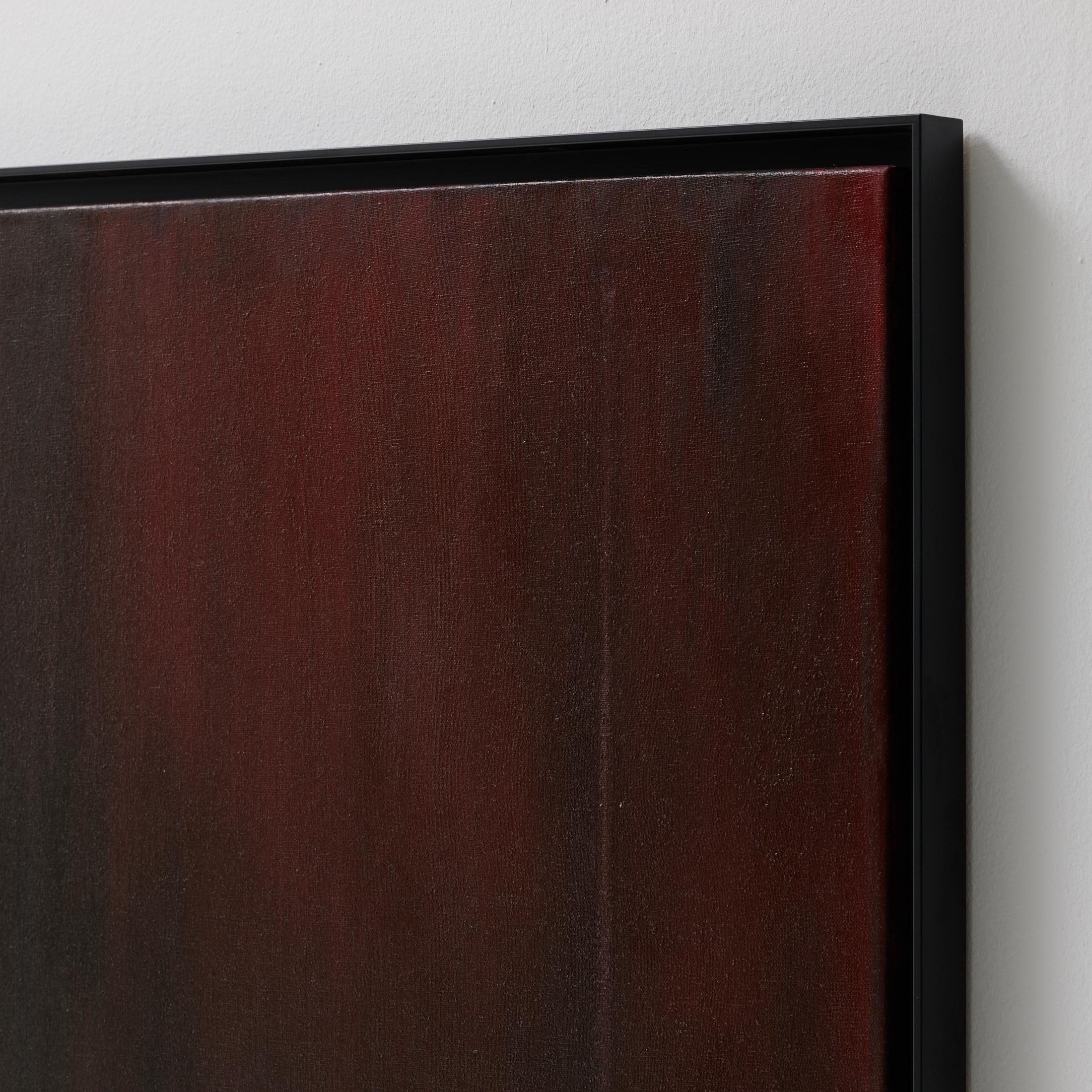 Javier Agudo, inspiriertes abstraktes Gemälde, Öl auf Leinwand, Mid-Century Modern inspiriert im Zustand „Gut“ im Angebot in Barcelona, Barcelona