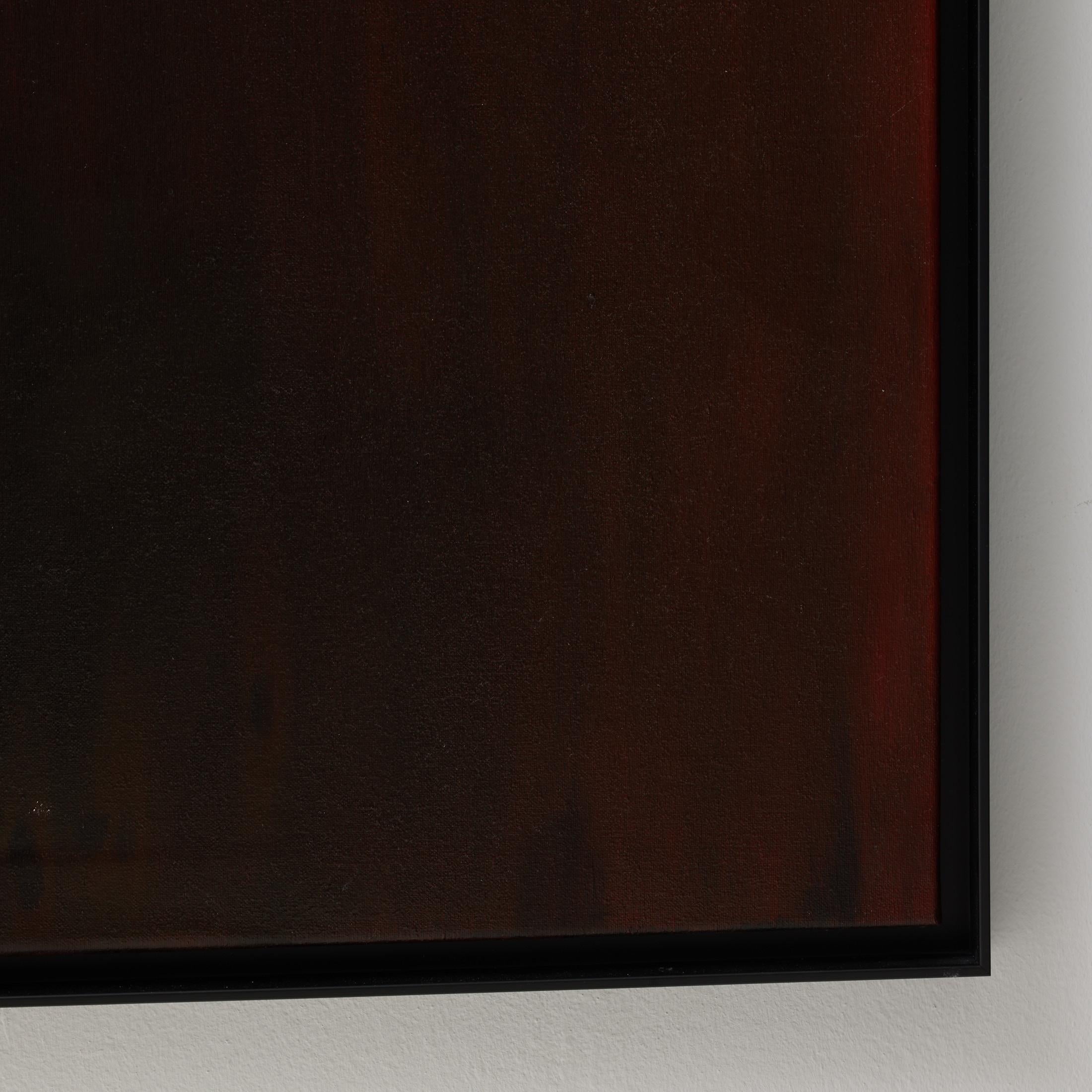 Javier Agudo, inspiriertes abstraktes Gemälde, Öl auf Leinwand, Mid-Century Modern inspiriert im Zustand „Gut“ im Angebot in Barcelona, Barcelona