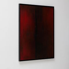 Javier Agudo, von der Mid-Century-Modern-Bewegung inspirierte abstrakte Komposition, Öl auf Leinwand