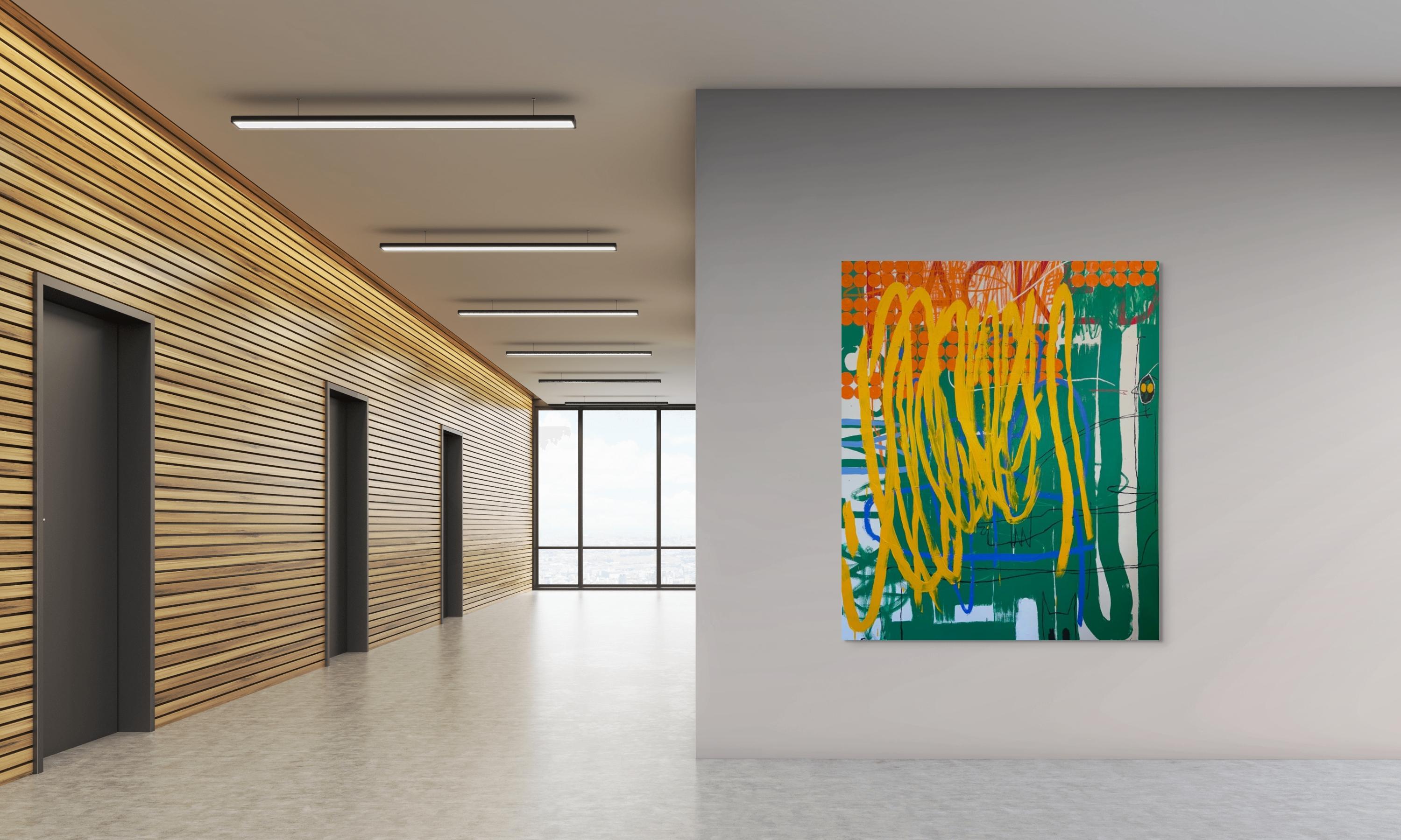 Gehackt (Geometrische Abstraktion), Painting, von Javier Arizmendi-Kalb