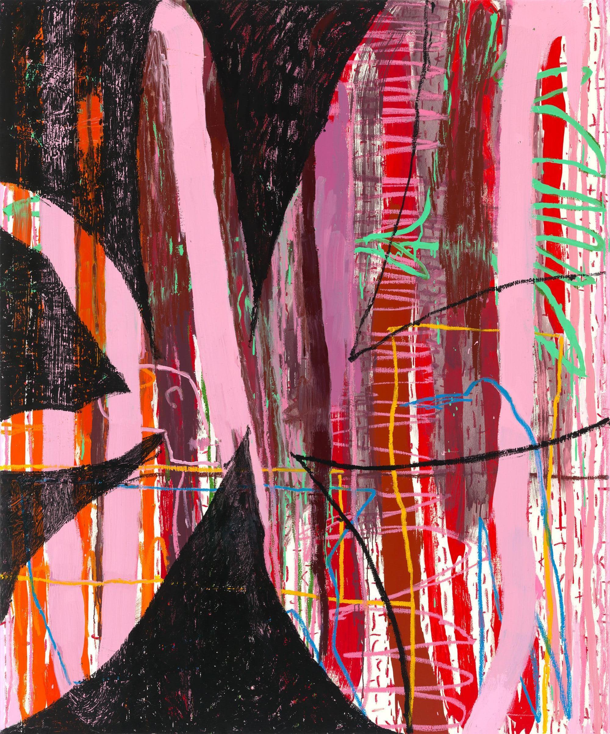 Resurgimiento - 72 x 60 Zoll - abstraktes expressionistisches Öl auf Leinwand