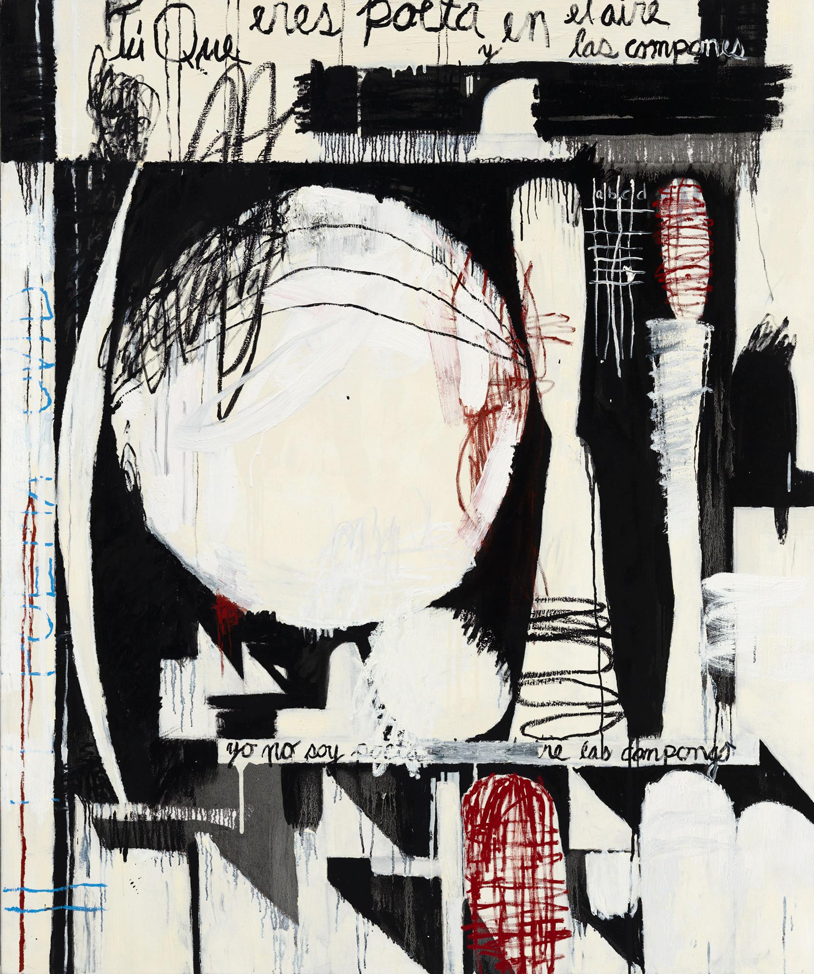 Javier Arizmendi-Kalb - Tu Que Eres Poeta - original painting 72 x 60  inches For Sale at 1stDibs