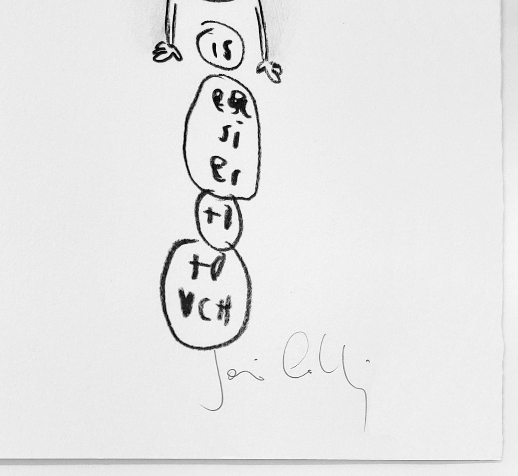 I Can Wait Without Waiting (gerahmter, handsignierter Siebdruck) – Print von Javier Calleja