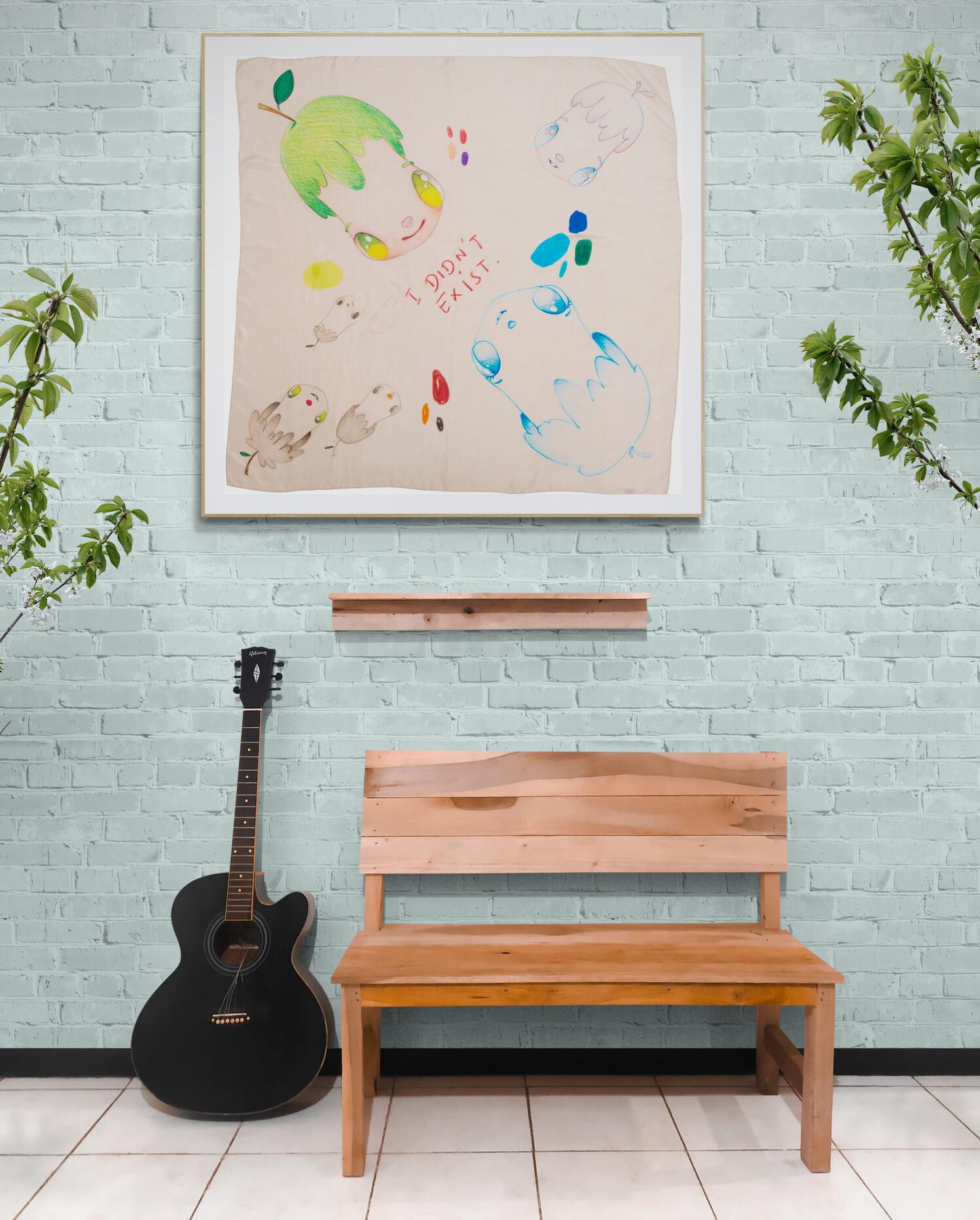 Écharpe JAVIER CALLEJA - Écharpe en édition limitée I DIDN'T EXIST (IL N'existe pas) - Mode moderne en vente 2