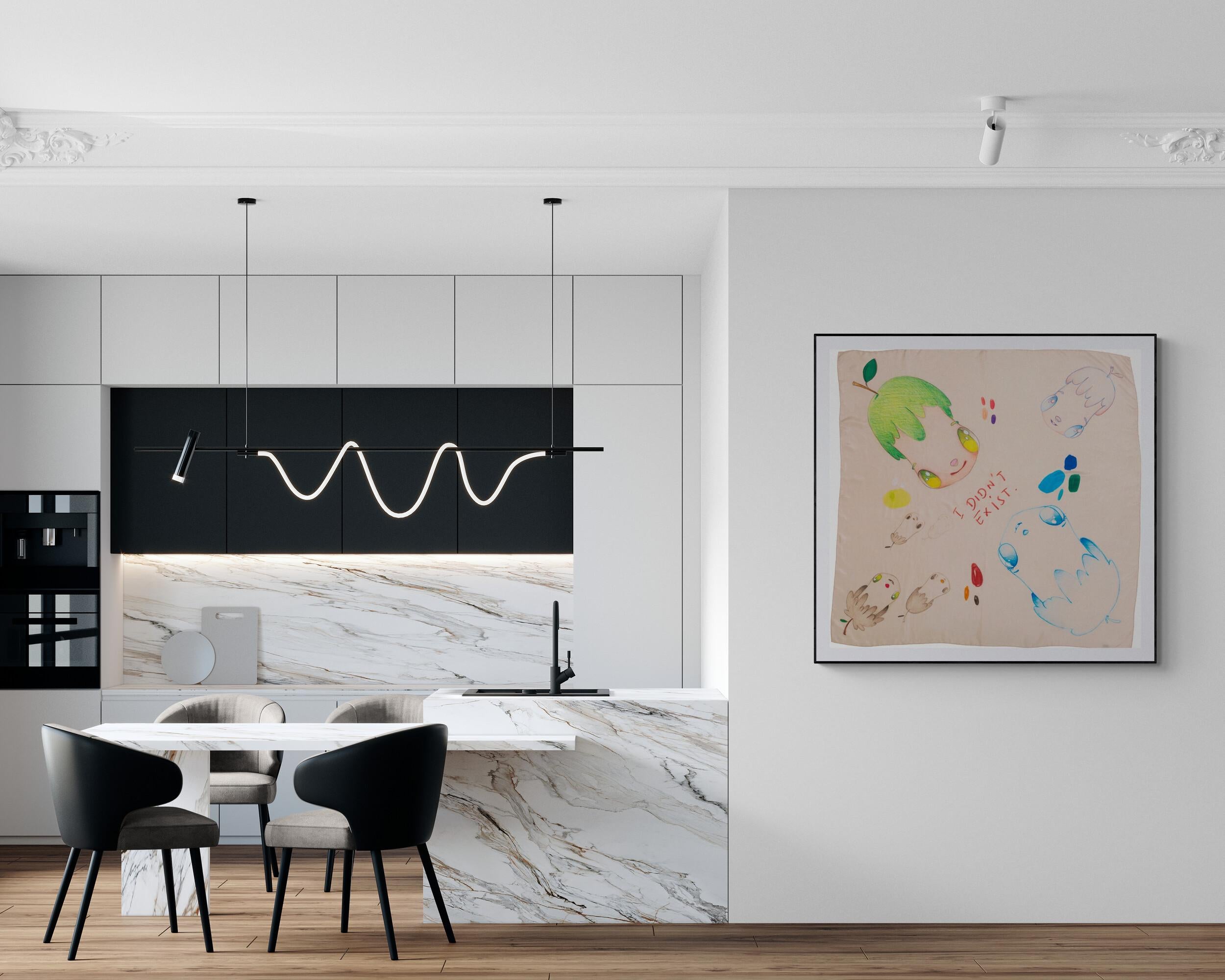 Écharpe JAVIER CALLEJA - Écharpe en édition limitée I DIDN'T EXIST (IL N'existe pas) - Mode moderne en vente 3