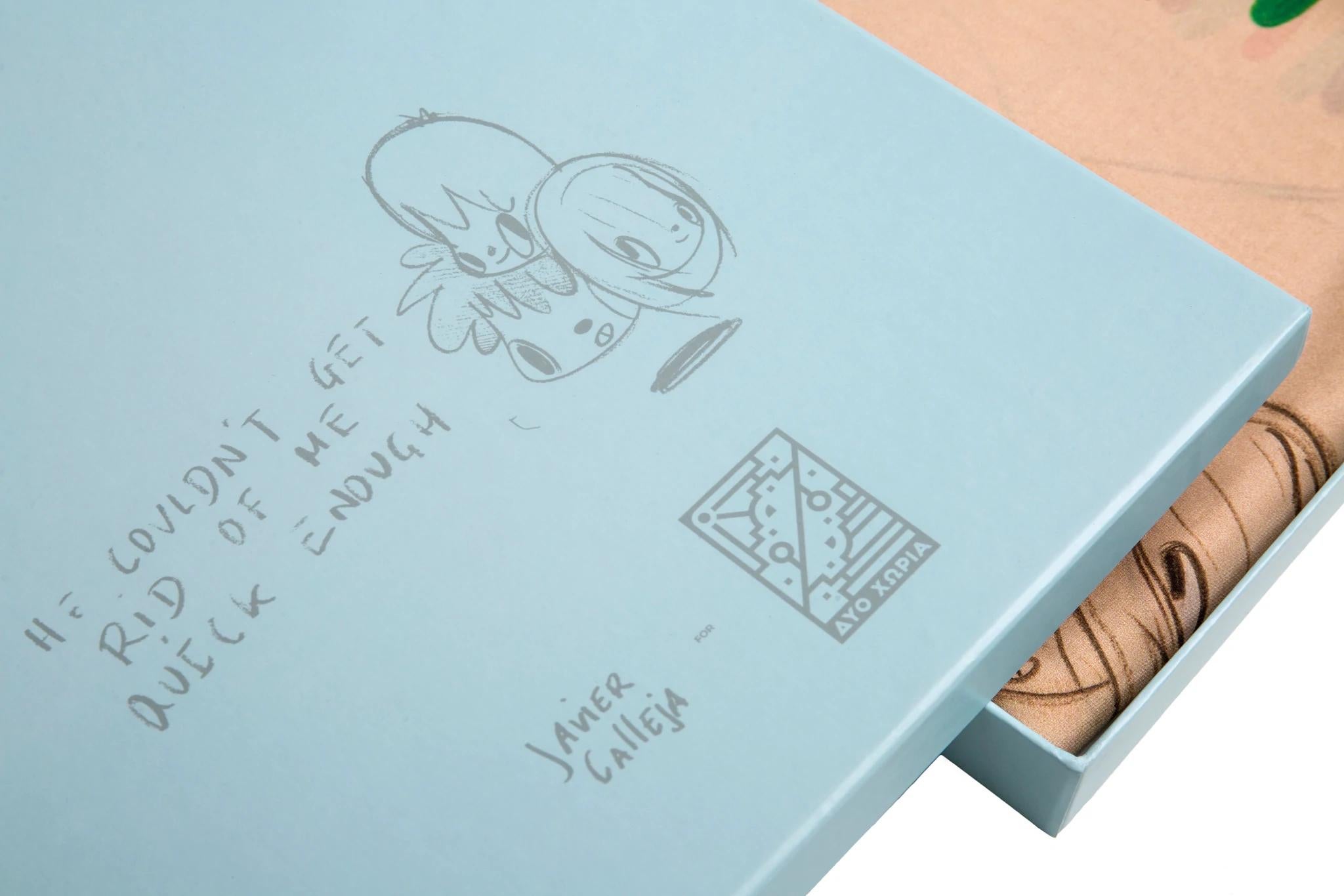 Javier Calleja -WHEN HE HAD ME Anime Limited Edition Scarf Pop Art Modern Design 1