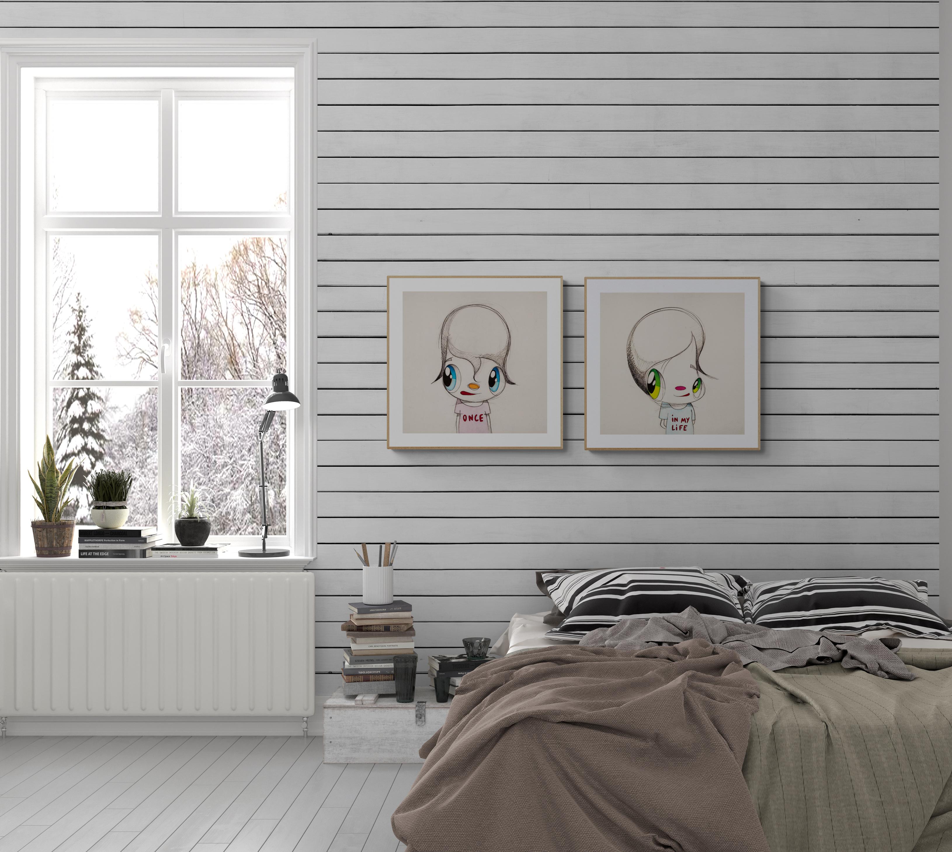 JAVIER CALLEJA - ONCE IN MY LIFE (DIPTYCH) Édition limitée dessin animé moderne en vente 6