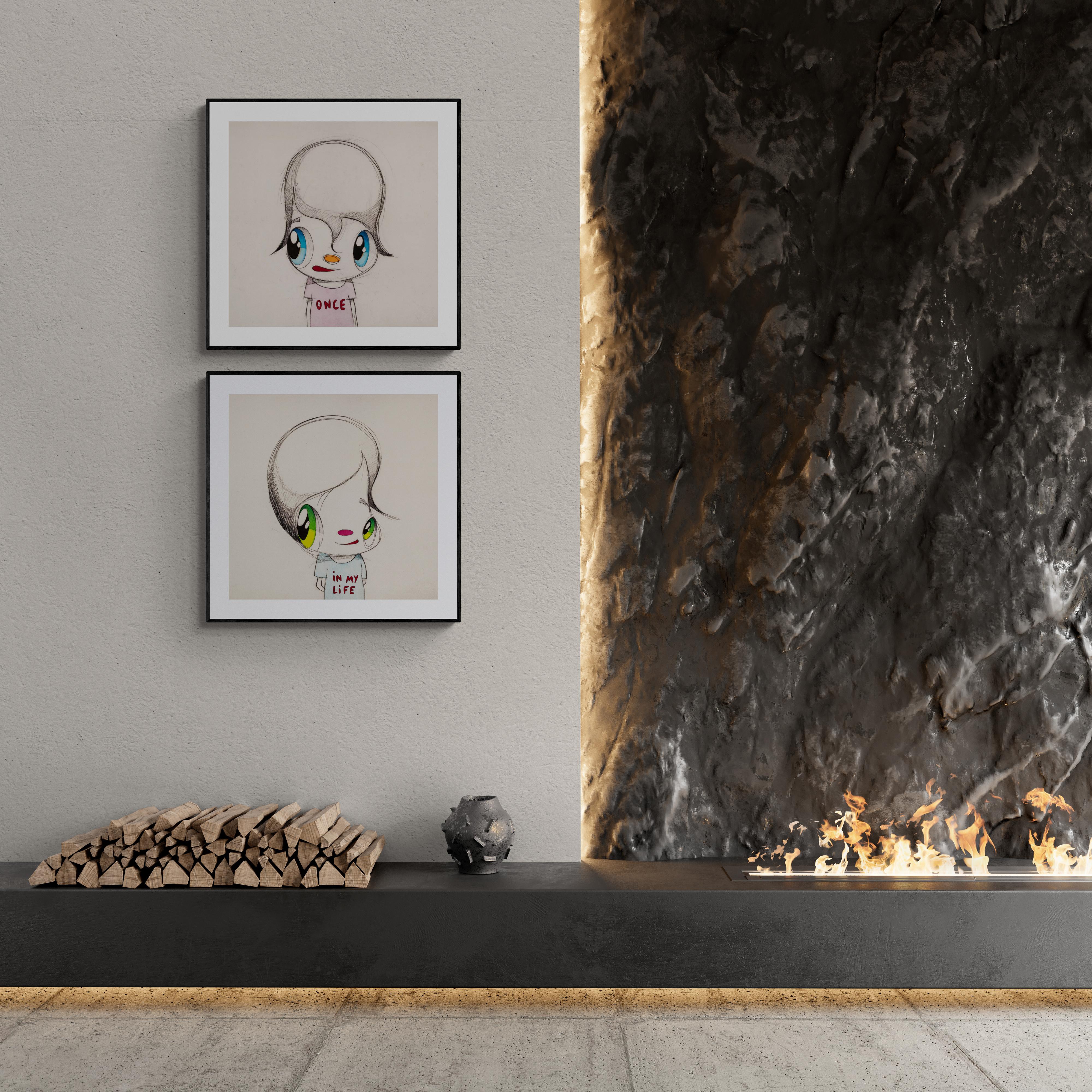 JAVIER CALLEJA - ONCE IN MY LIFE (DIPTYCH) Édition limitée dessin animé moderne en vente 7