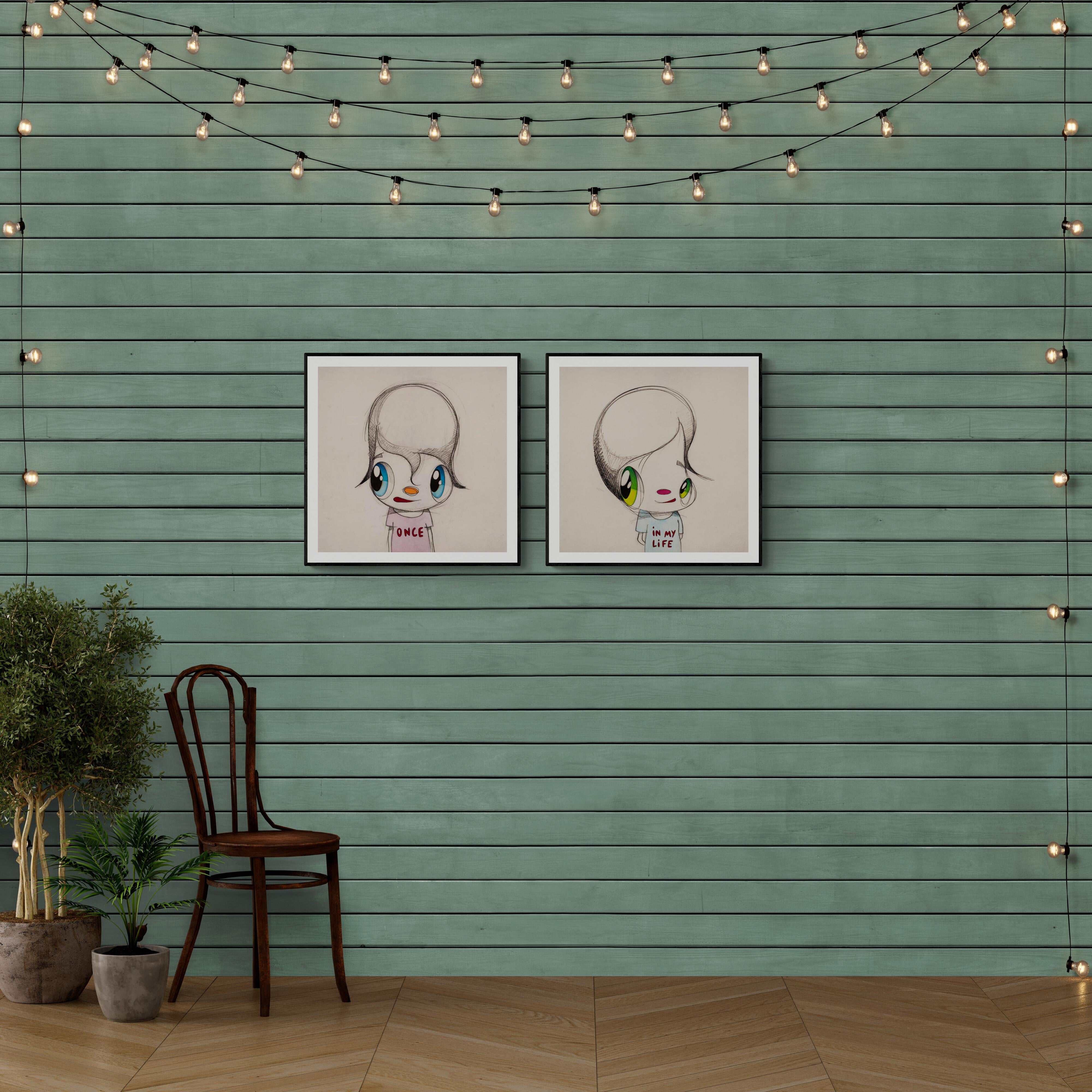 JAVIER CALLEJA - ONCE IN MY LIFE (DIPTYCH) Édition limitée dessin animé moderne en vente 10