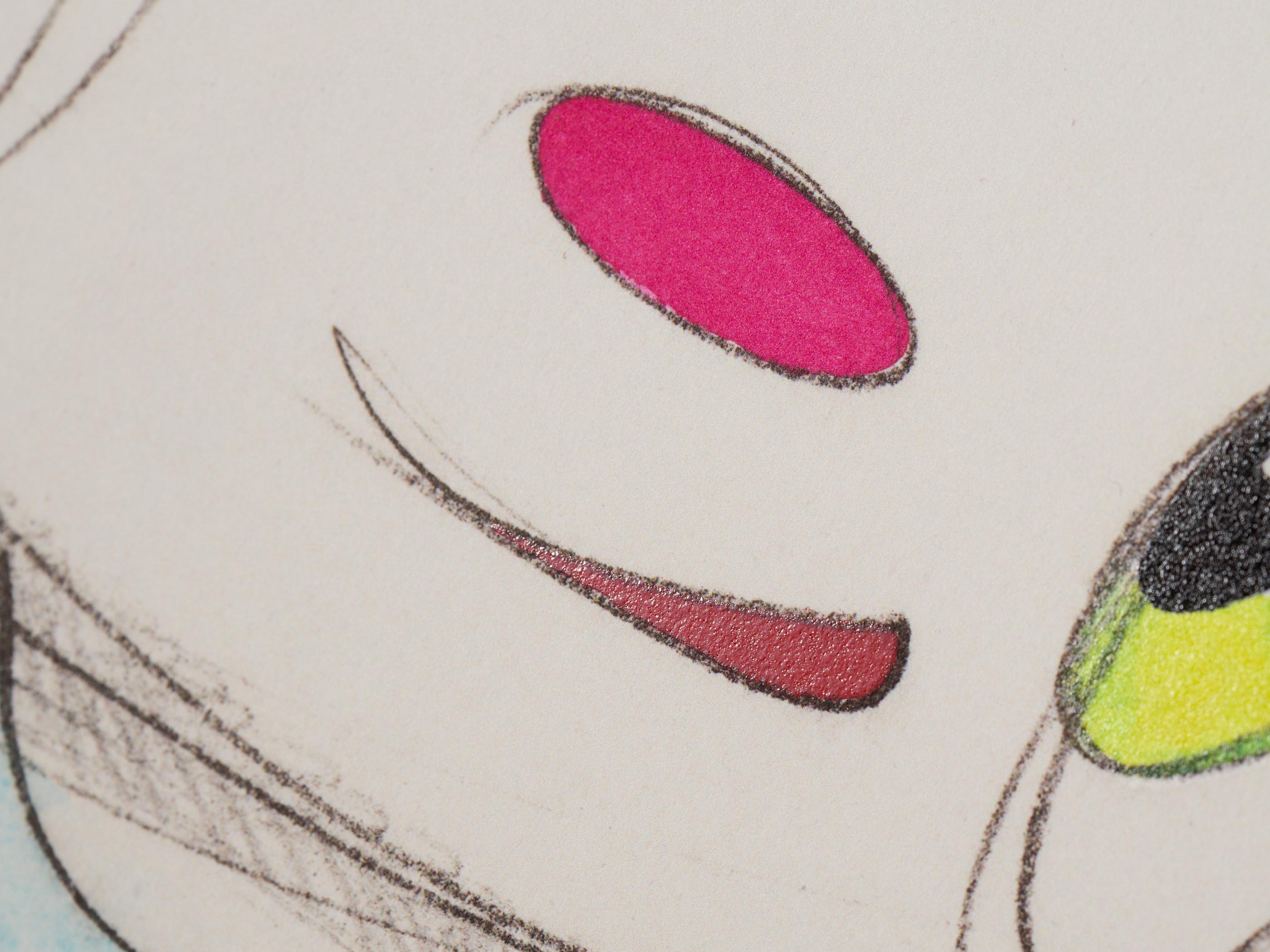 JAVIER CALLEJA - ONCE IN MY LIFE (DIPTYCH) Édition limitée dessin animé moderne - Gris Figurative Print par Javier Calleja