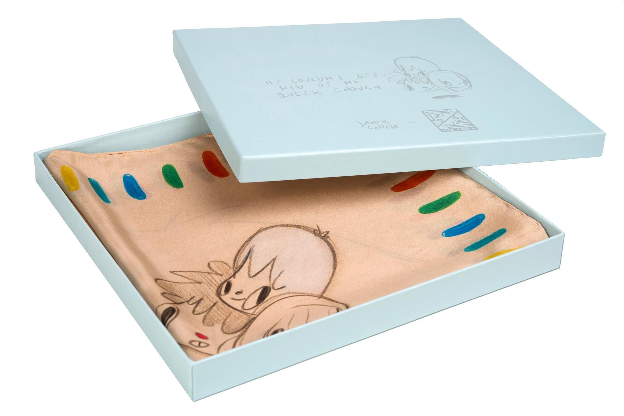 Javier Calleja -WHEN HE HAD ME Anime Limited Edition Scarf Pop Art Modern Design 1