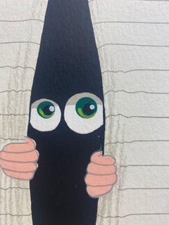 Naive Naif Surprising Japan Calleja Big Eyes Stripes Comics Anime Modern Lines